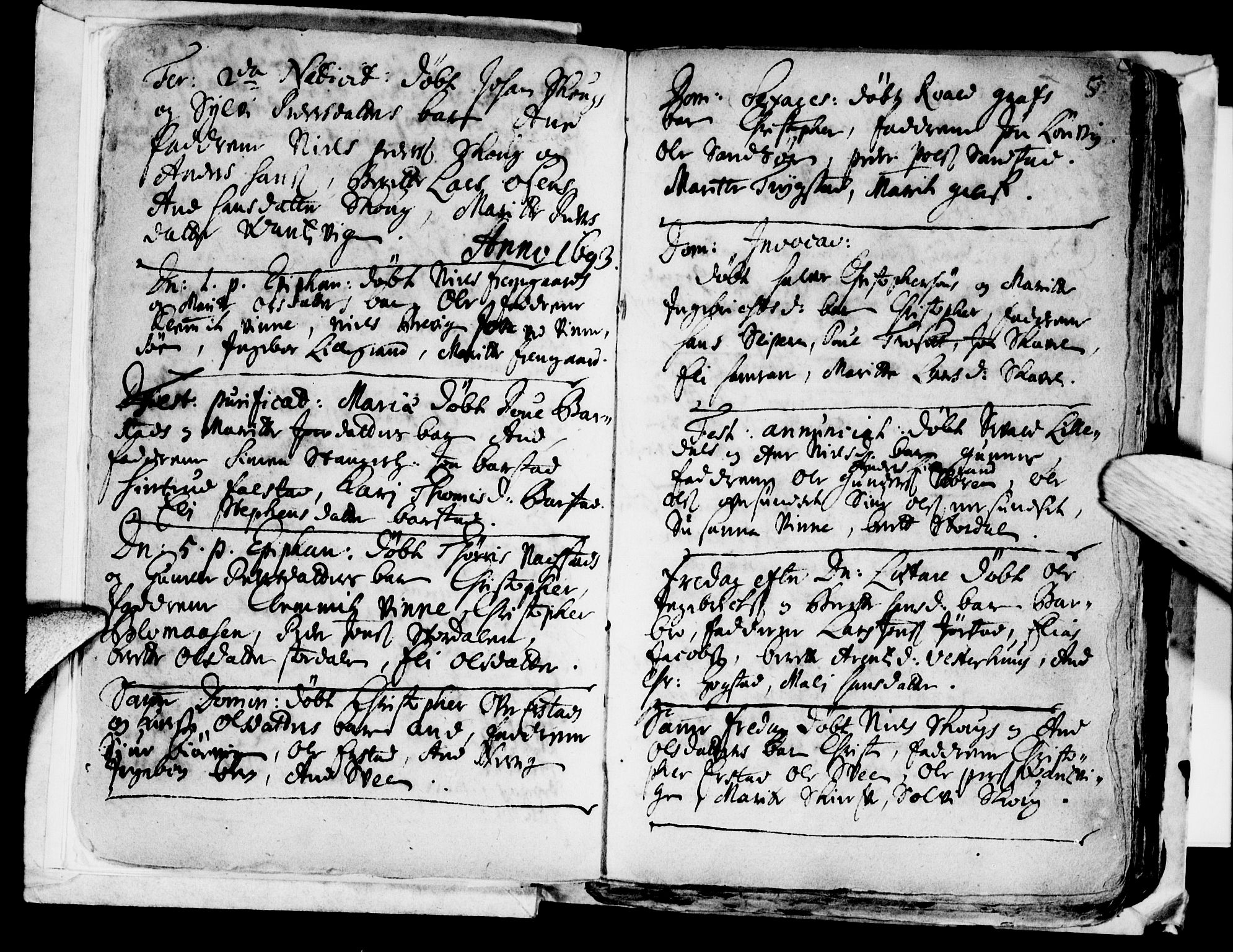 Ministerialprotokoller, klokkerbøker og fødselsregistre - Nord-Trøndelag, SAT/A-1458/722/L0214: Parish register (official) no. 722A01, 1692-1718, p. 5