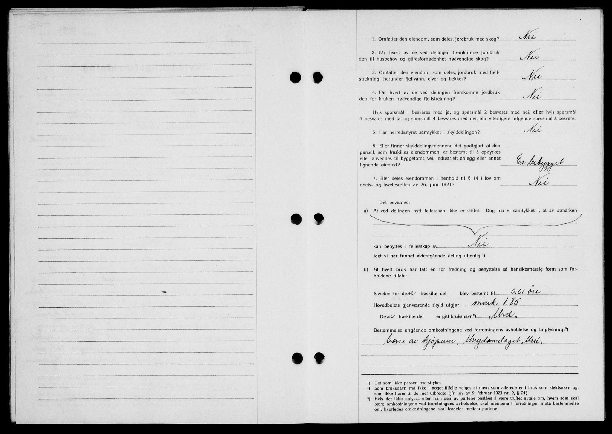 Rana sorenskriveri , SAT/A-1108/1/2/2C/L0020: Mortgage book no. 20-21, 1927-1928, Deed date: 29.06.1927