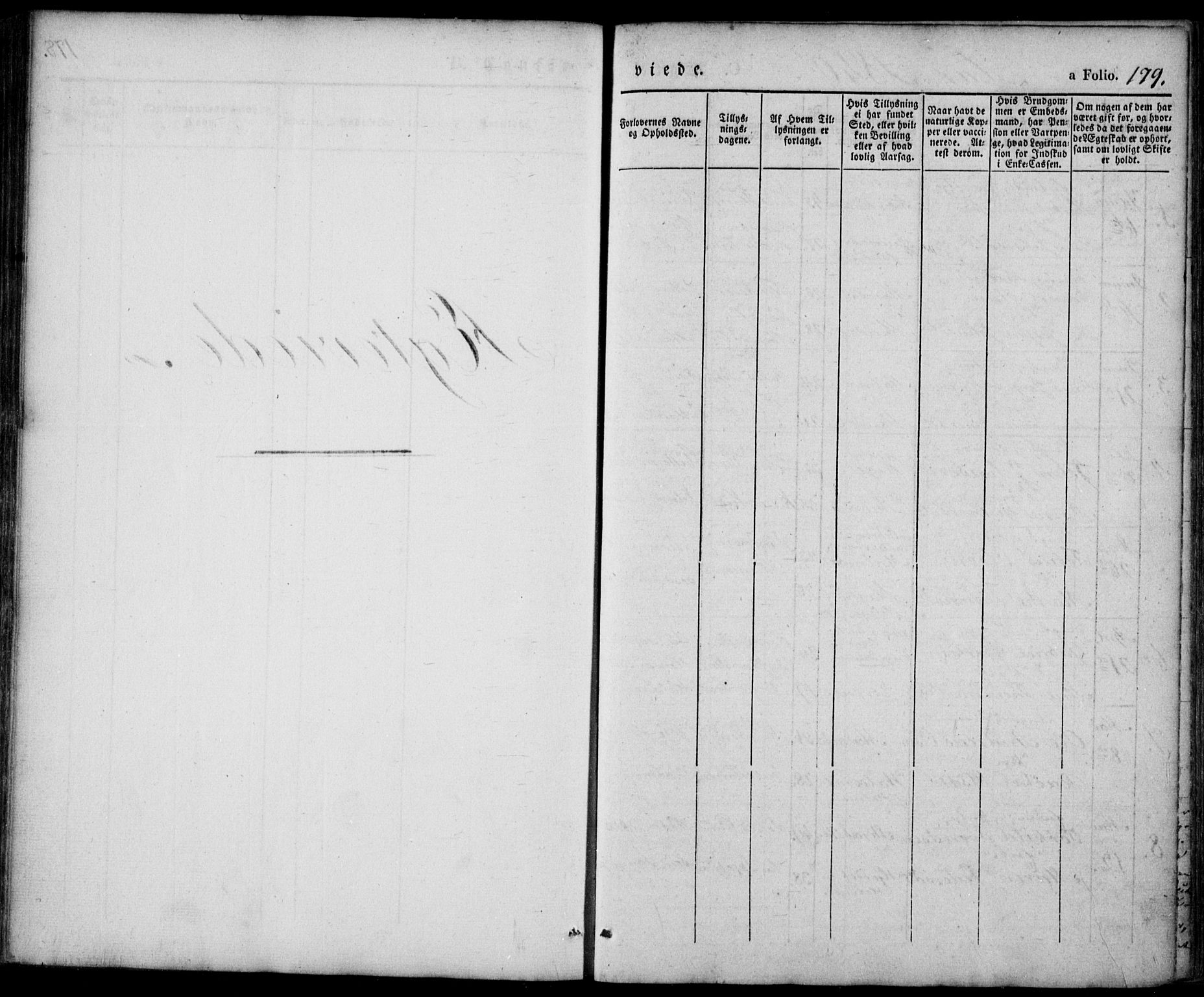 Mandal sokneprestkontor, SAK/1111-0030/F/Fa/Faa/L0012: Parish register (official) no. A 12, 1840-1847, p. 179