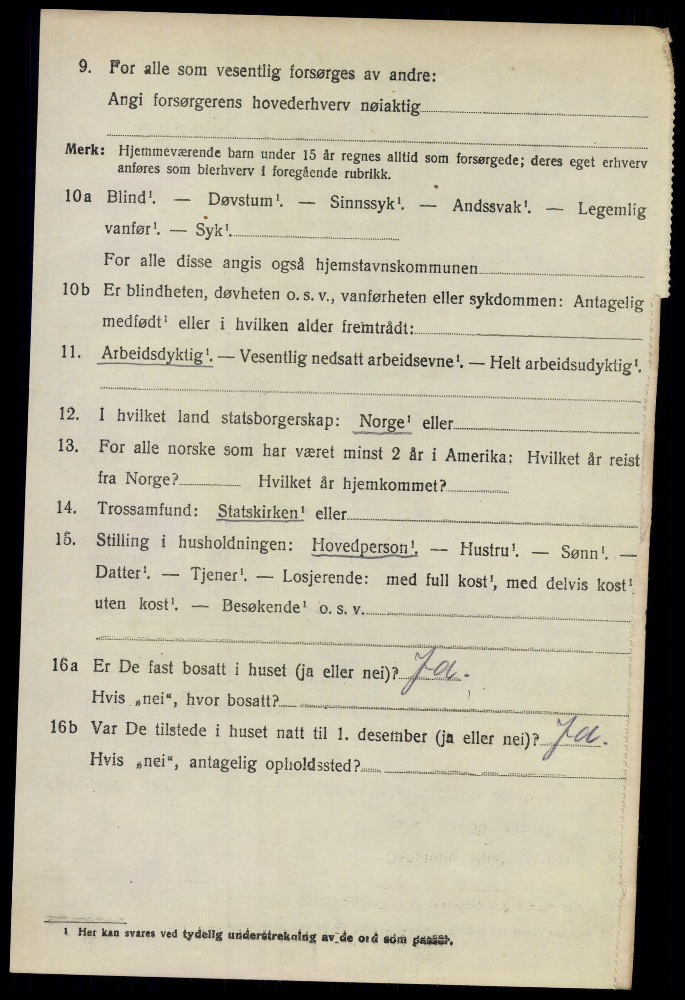 SAO, 1920 census for Asker, 1920, p. 14071