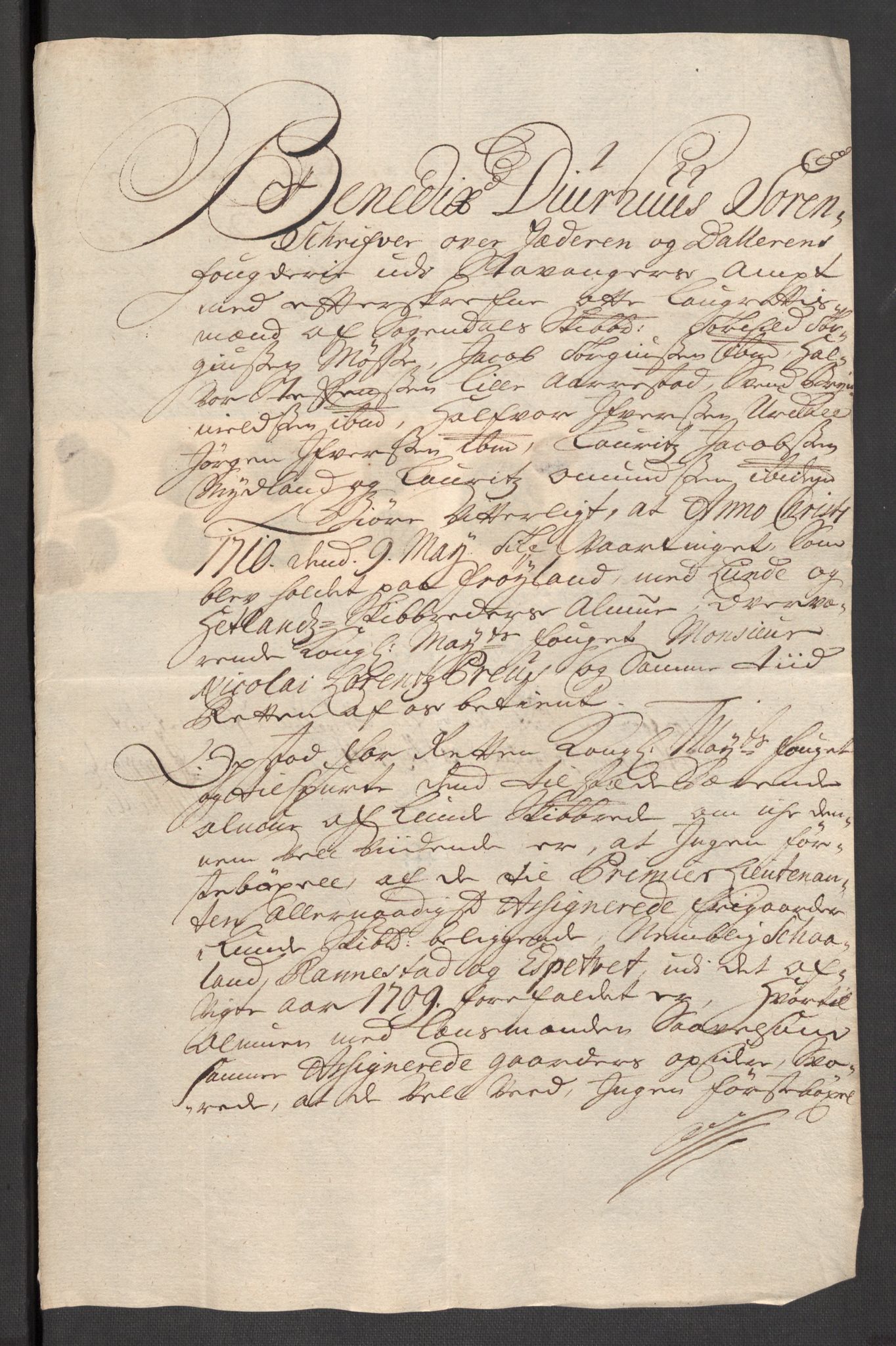 Rentekammeret inntil 1814, Reviderte regnskaper, Fogderegnskap, RA/EA-4092/R46/L2734: Fogderegnskap Jæren og Dalane, 1709-1710, p. 34