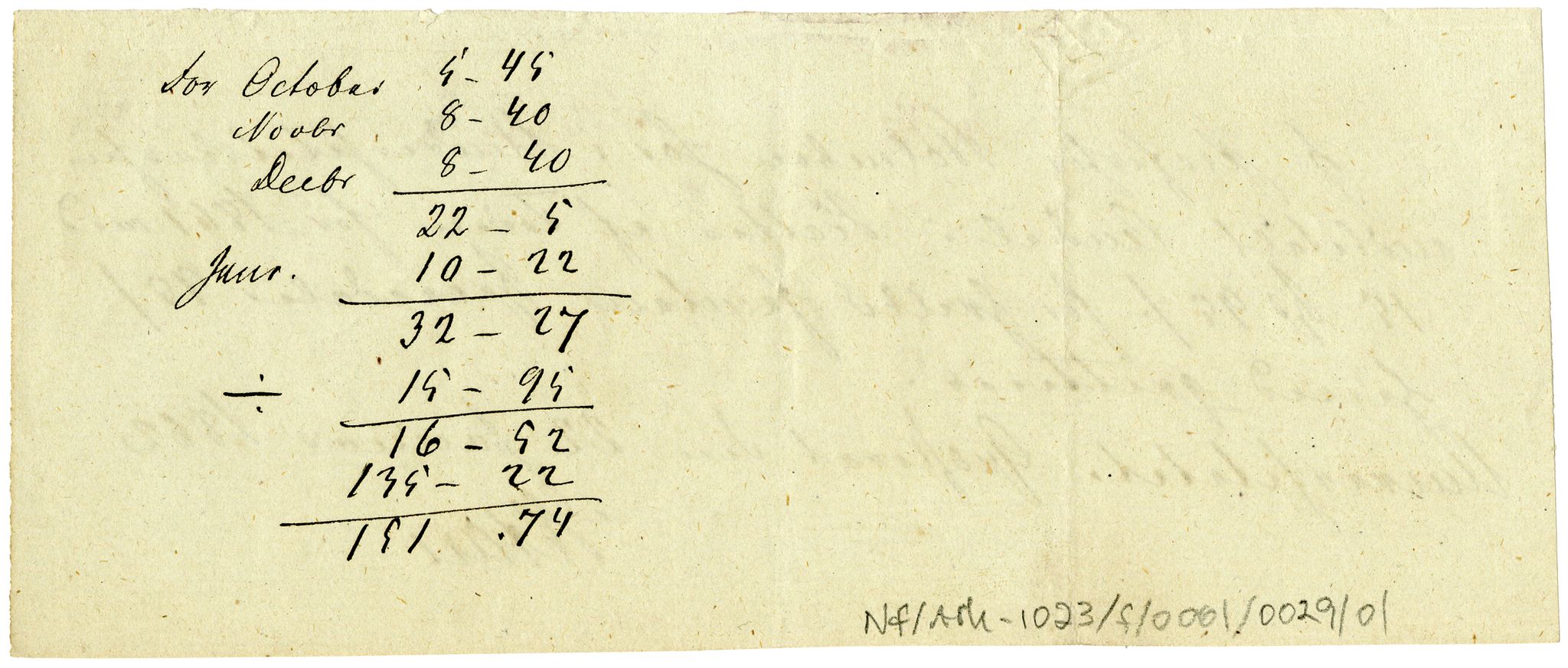 Diderik Maria Aalls brevsamling, NF/Ark-1023/F/L0001: D.M. Aalls brevsamling. A - B, 1738-1889, p. 403