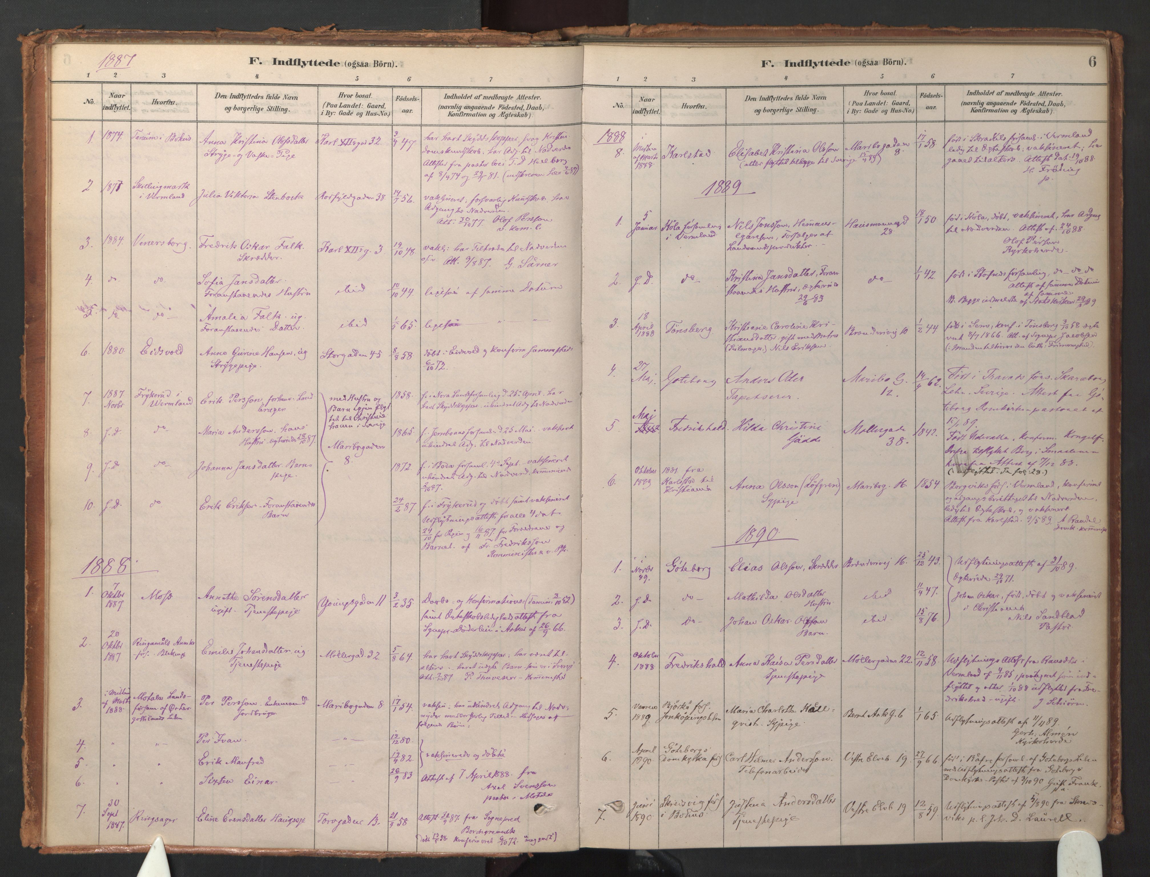 Jakob prestekontor Kirkebøker, AV/SAO-A-10850/F/Fa/L0015: Parish register (official) no. 15, 1878-1983, p. 6