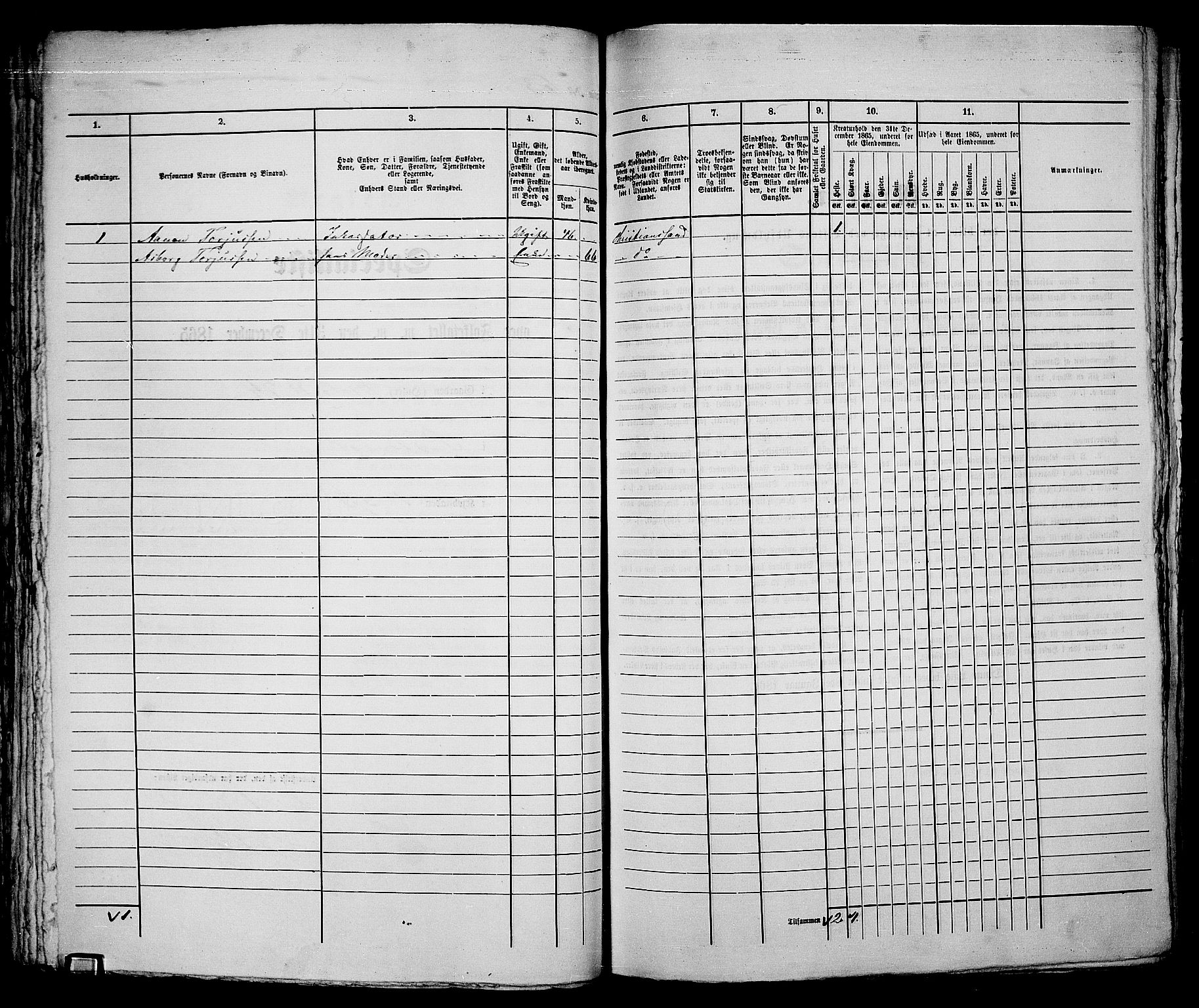 RA, 1865 census for Moss/Moss, 1865, p. 132