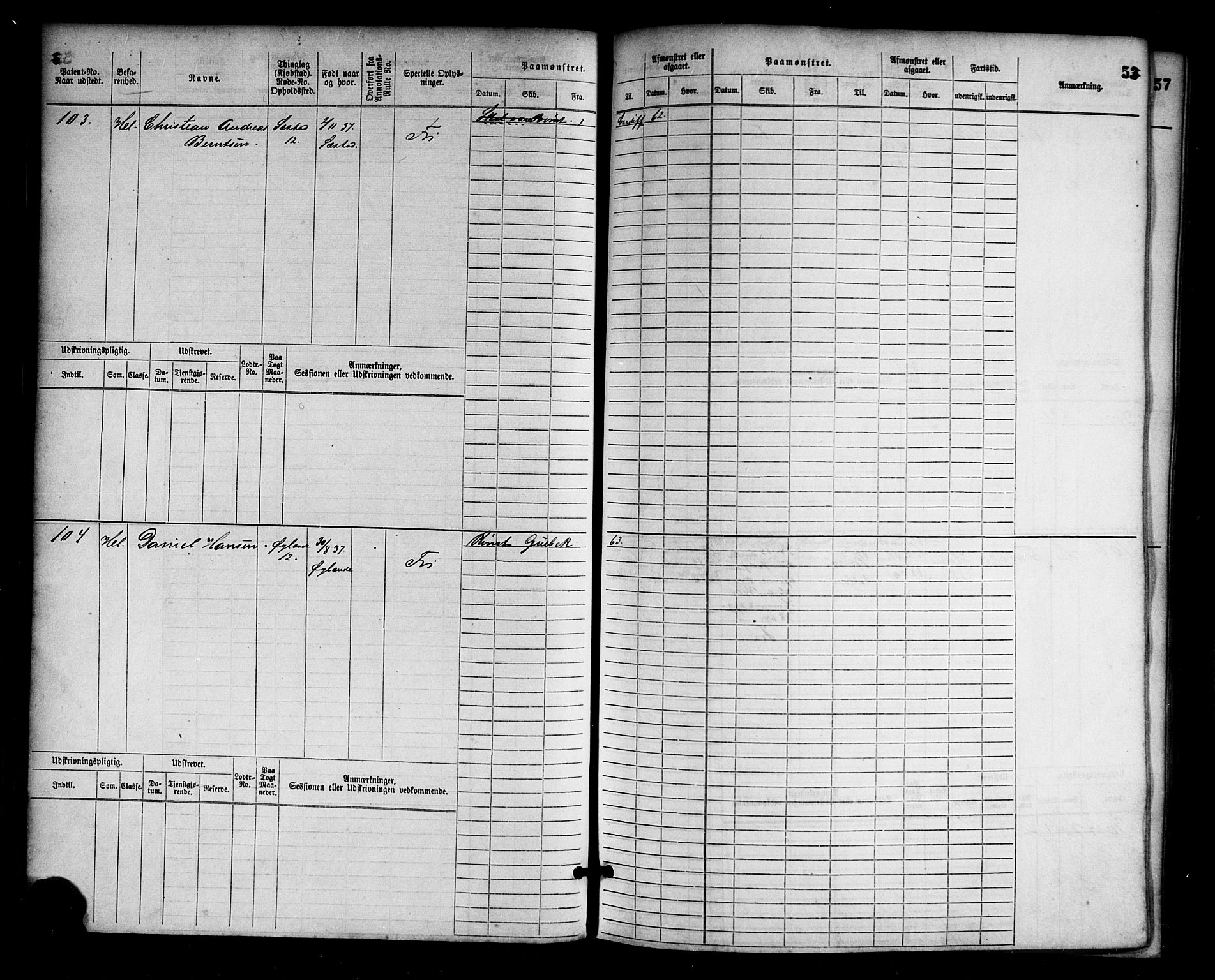 Egersund mønstringskrets, SAK/2031-0019/F/Fb/L0001: Hovedrulle nr 1-666, O-3, 1868-1920, p. 55