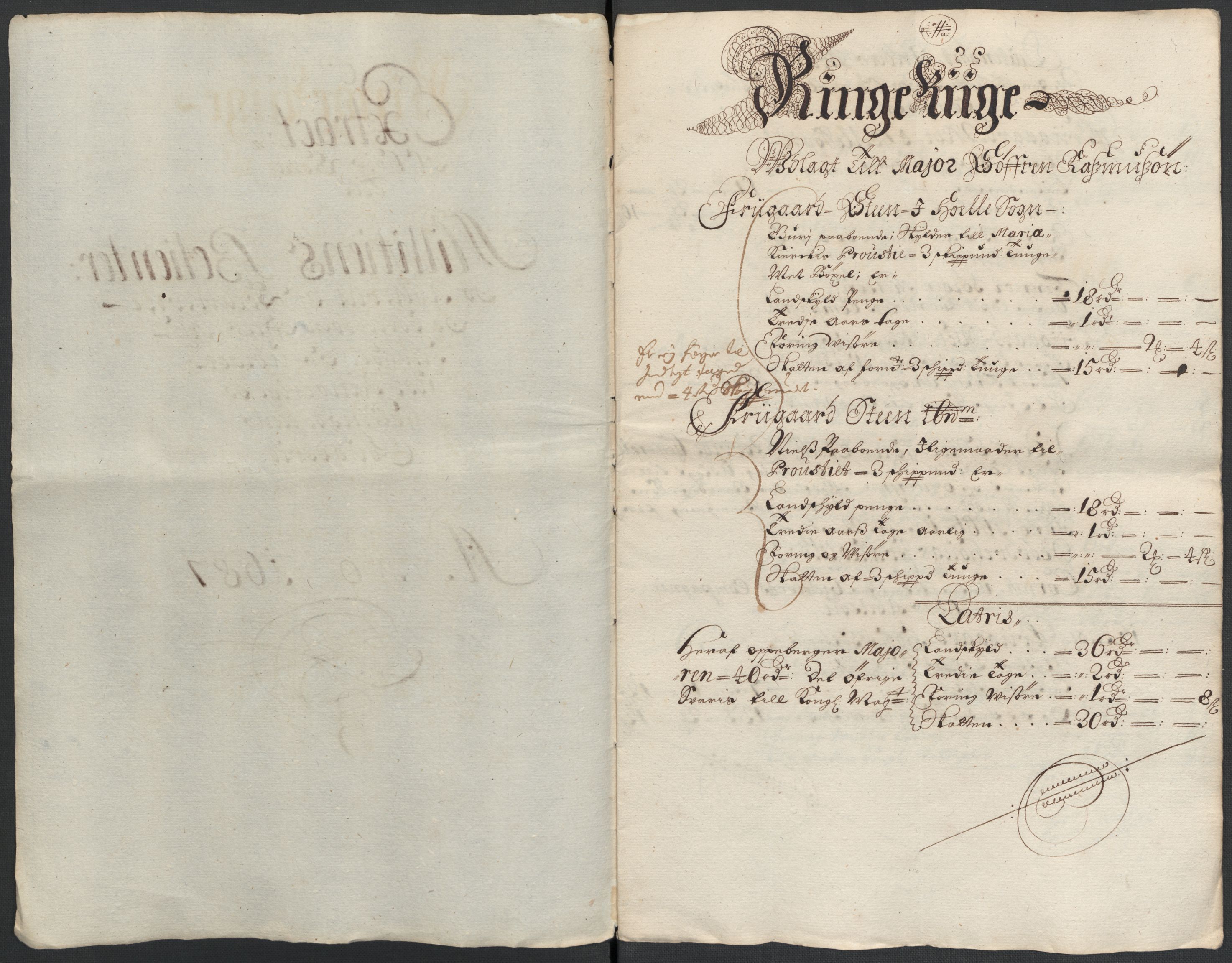 Rentekammeret inntil 1814, Reviderte regnskaper, Fogderegnskap, RA/EA-4092/R21/L1447: Fogderegnskap Ringerike og Hallingdal, 1687-1689, p. 111