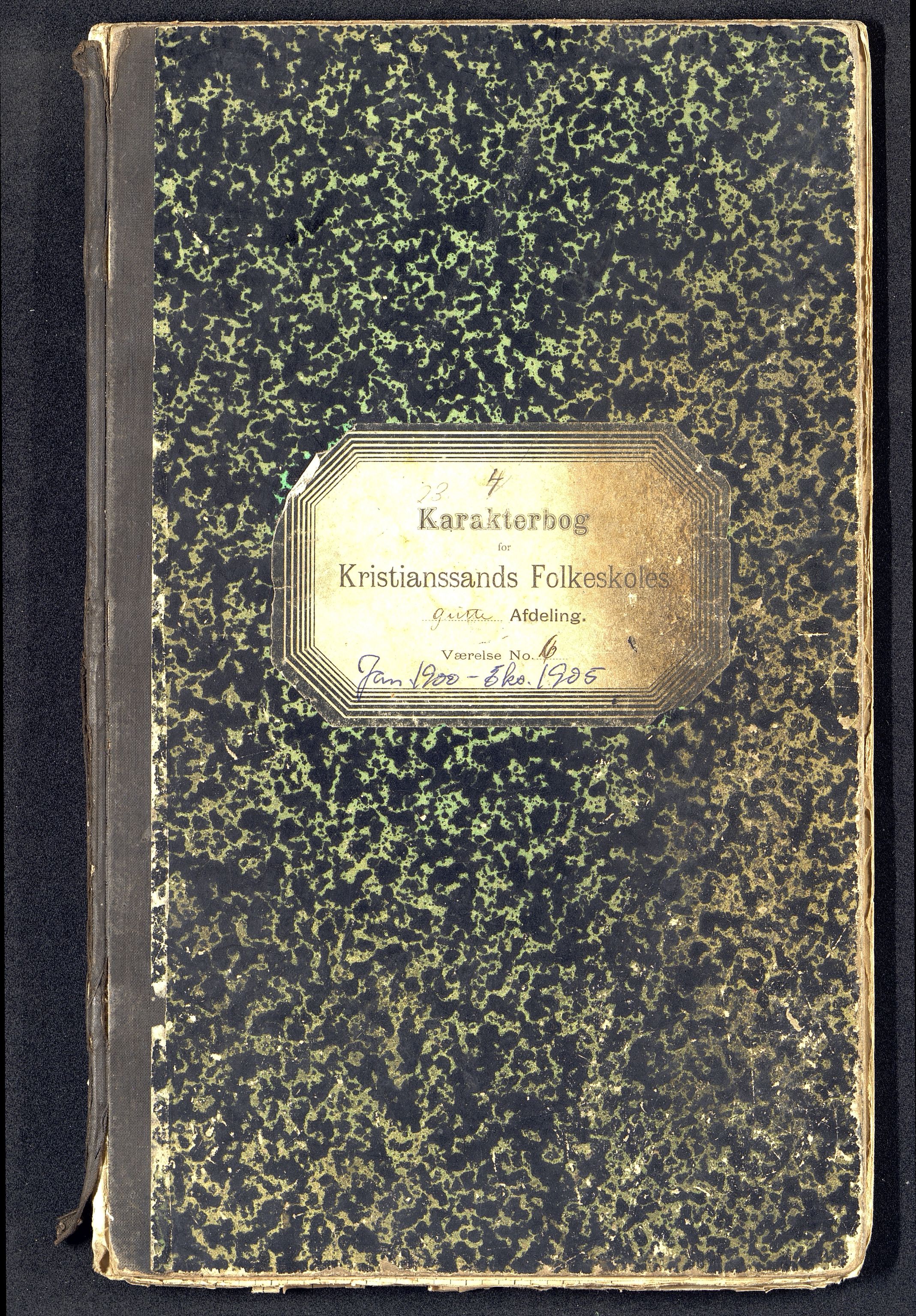 Kristiansand By - Kongensgate Skole, ARKSOR/1001KG560/G/Gb/L0003/0005: Karakterprotokoller / Karakterprotokoll, 1900-1905