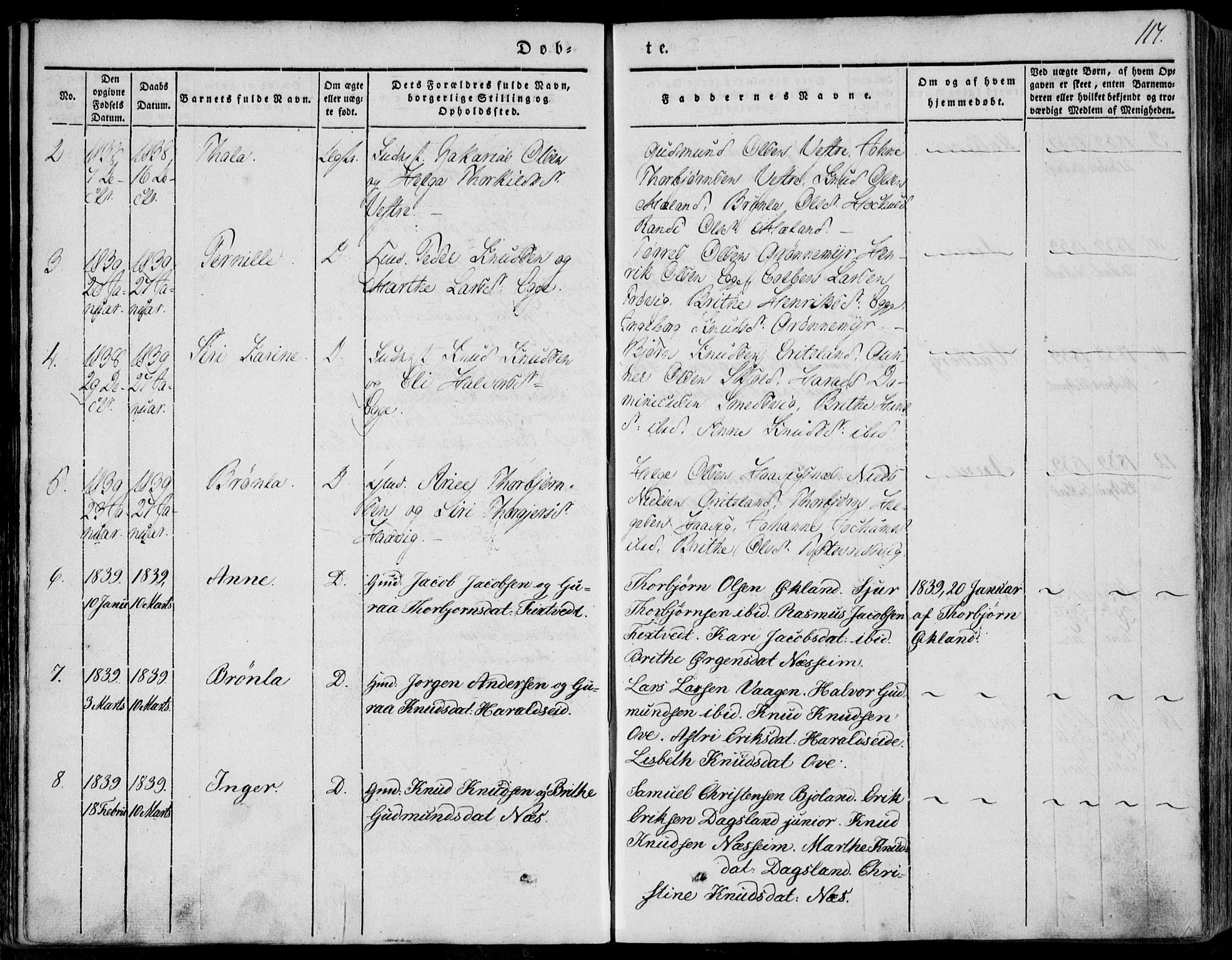 Skjold sokneprestkontor, AV/SAST-A-101847/H/Ha/Haa/L0006: Parish register (official) no. A 6.1, 1835-1858, p. 117