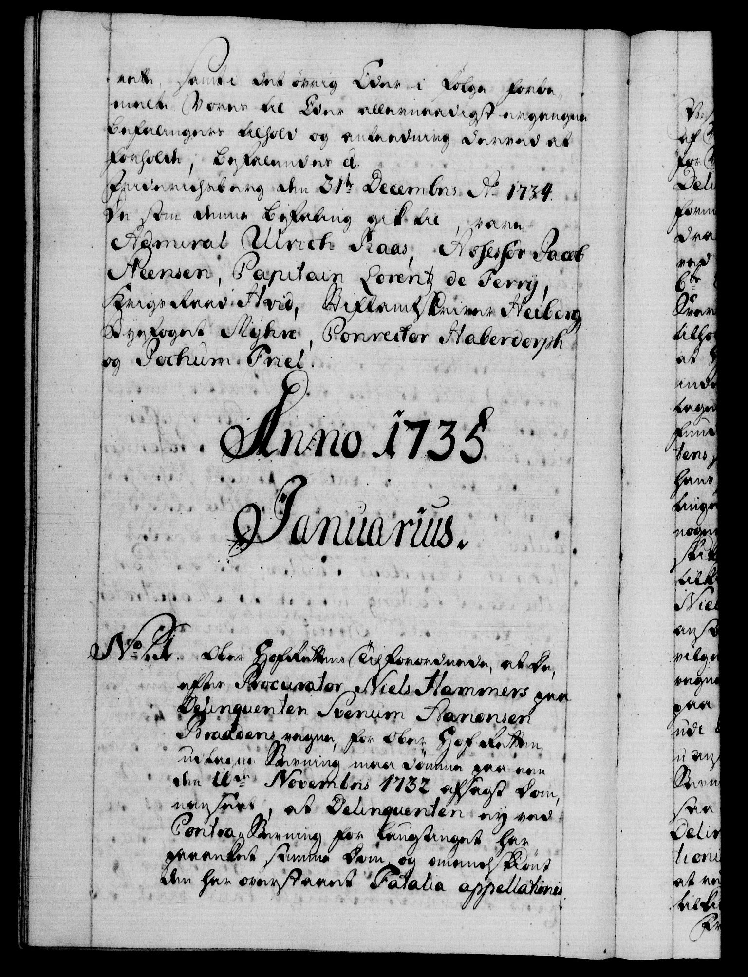 Danske Kanselli 1572-1799, RA/EA-3023/F/Fc/Fca/Fcab/L0026: Norske tegnelser, 1734-1735, p. 284b