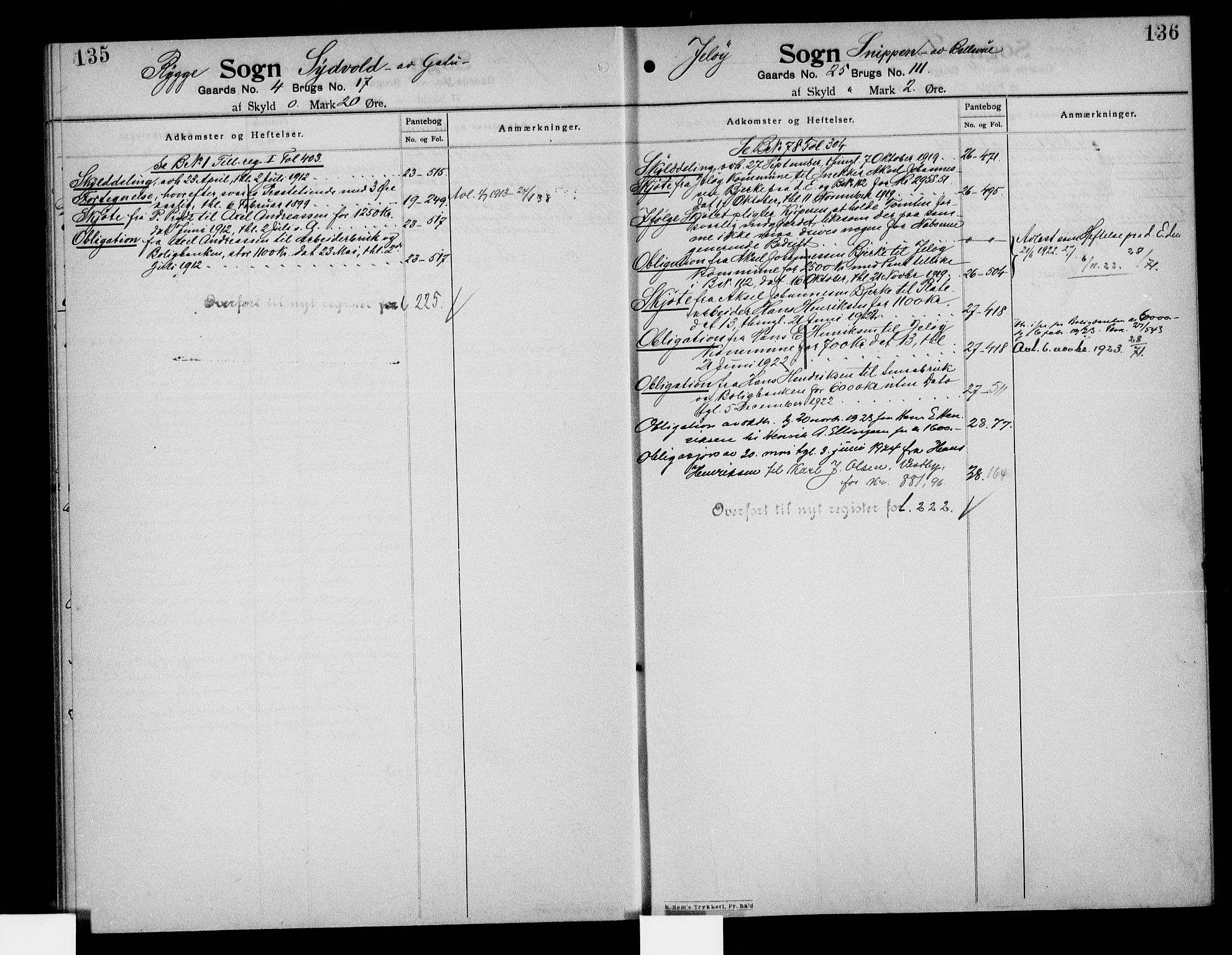 Moss sorenskriveri, SAO/A-10168: Mortgage register no. IV 6, 1910-1925, p. 135-136
