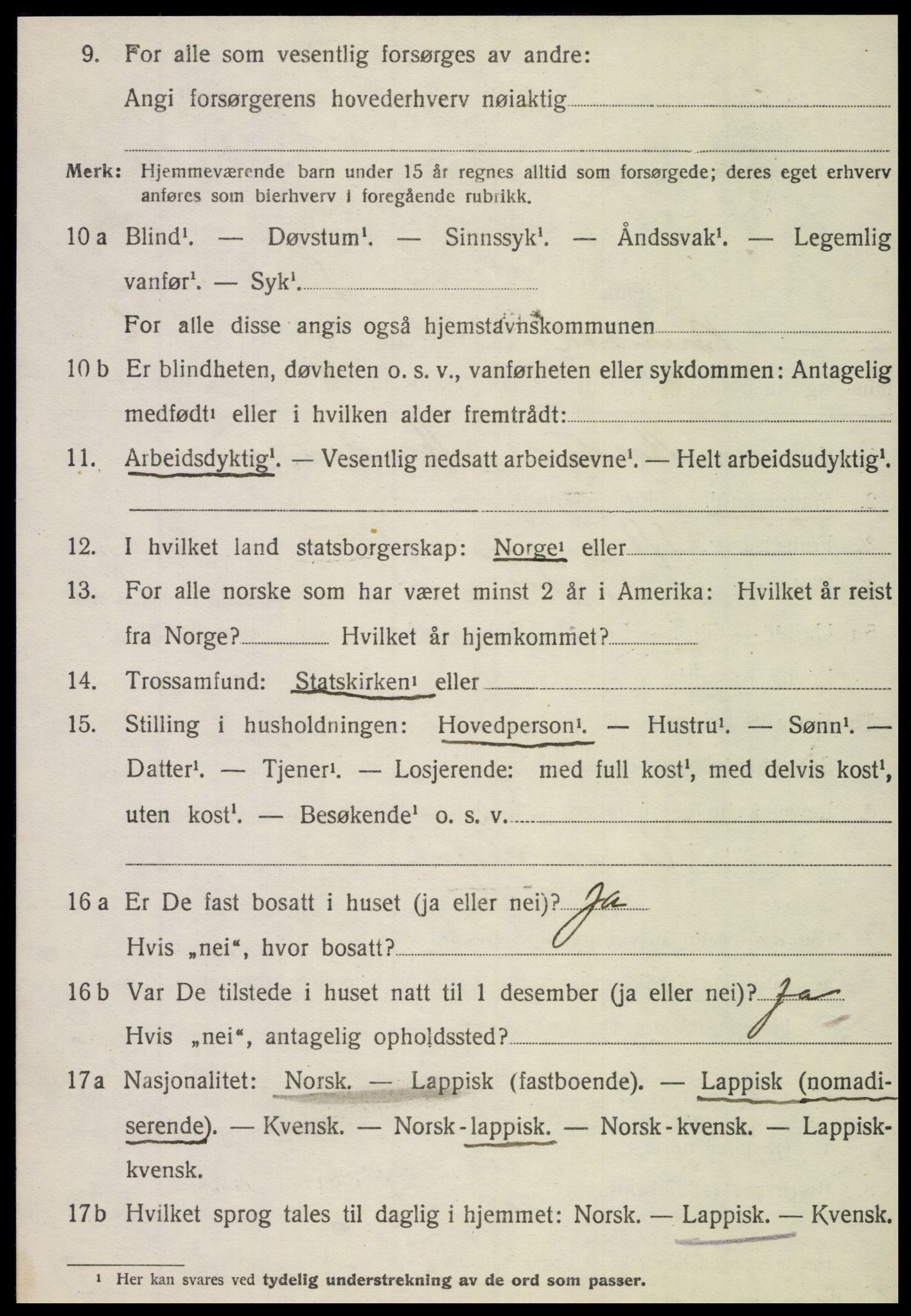 SAT, 1920 census for Bindal, 1920, p. 5410