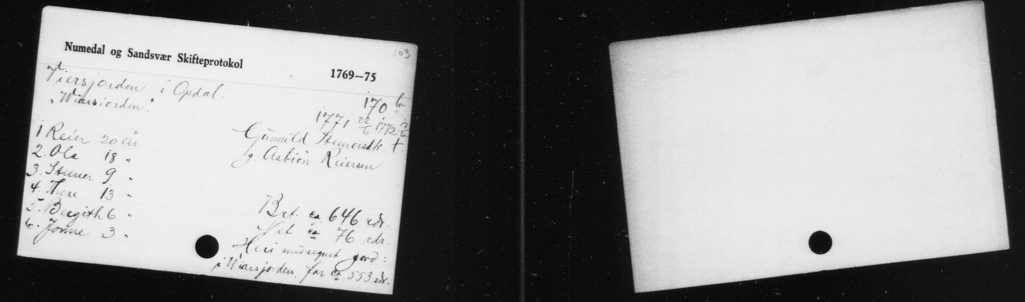 Numedal og Sandsvær sorenskriveri, AV/SAKO-A-128/H, 1694-1802, p. 2239