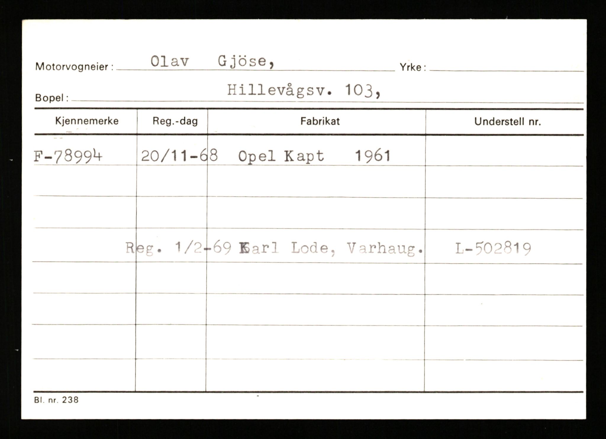 Stavanger trafikkstasjon, AV/SAST-A-101942/0/G/L0008: Registreringsnummer: 67519 - 84533, 1930-1971, p. 1431