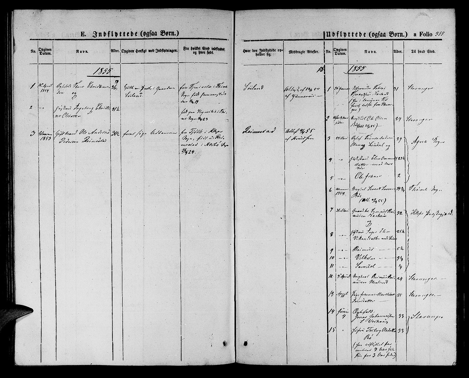 Hå sokneprestkontor, AV/SAST-A-101801/001/30BB/L0001: Parish register (copy) no. B 1, 1854-1883, p. 355