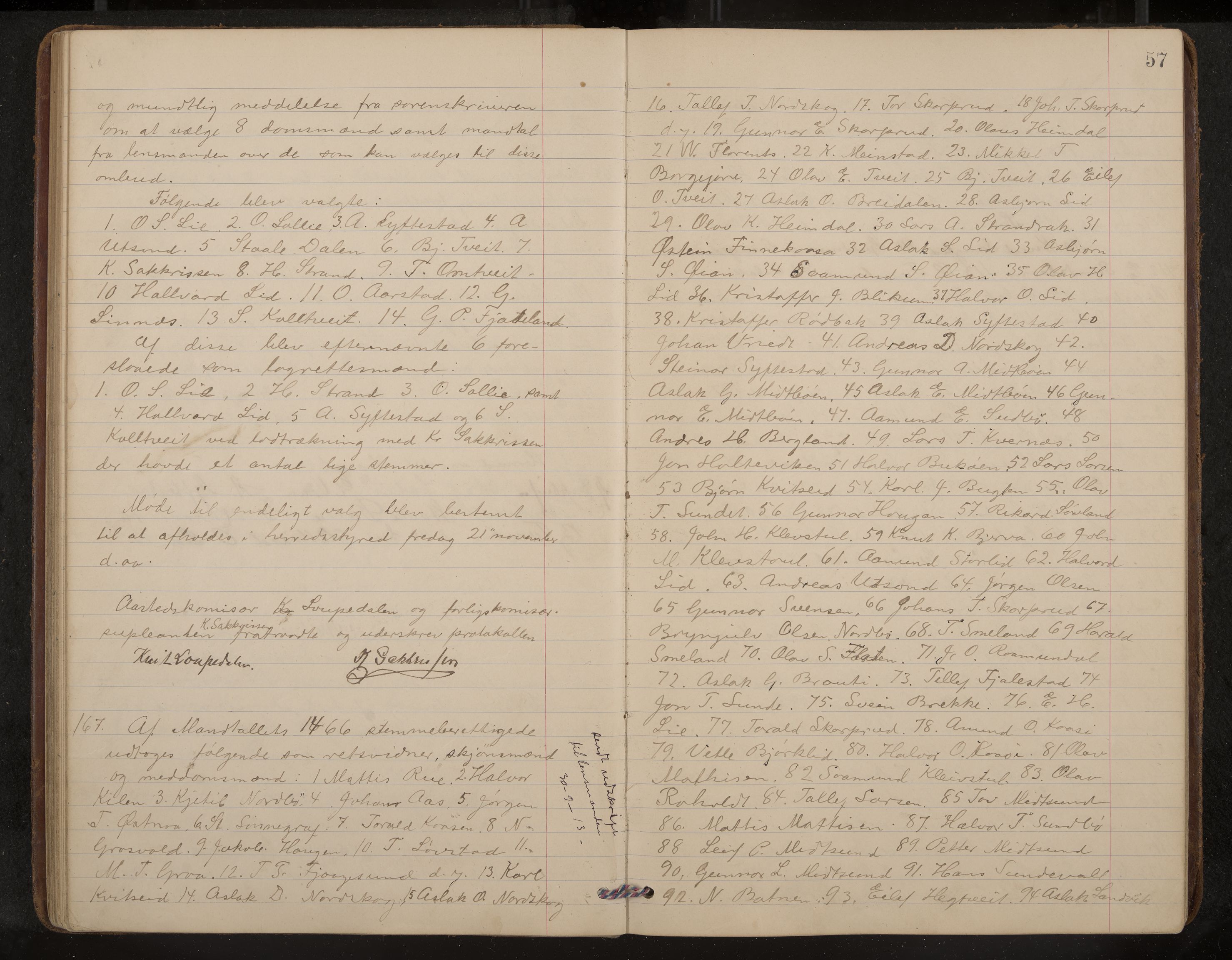 Kviteseid formannskap og sentraladministrasjon, IKAK/0829021/A/Aa/L0005: Møtebok, 1911-1918, p. 57