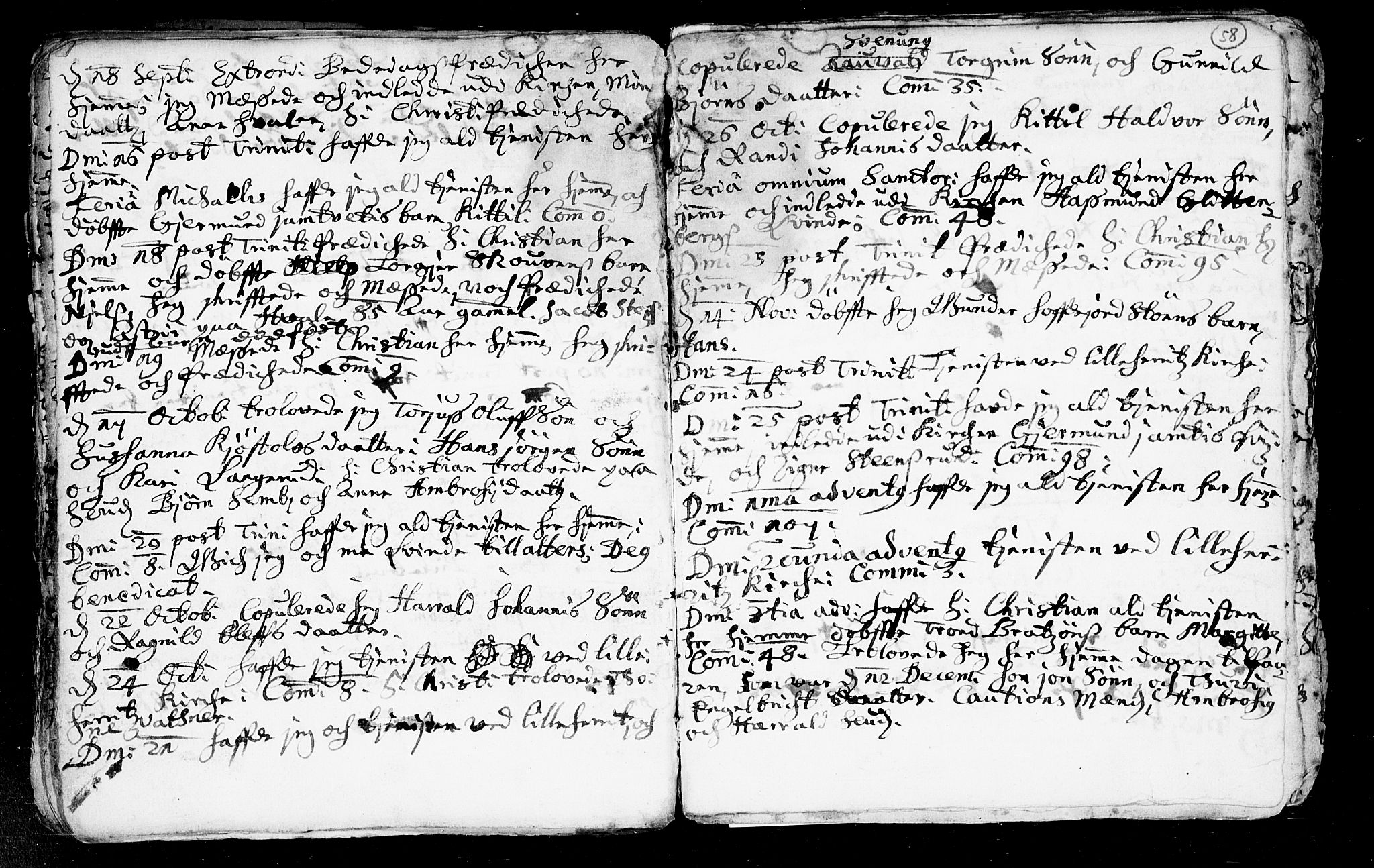 Heddal kirkebøker, AV/SAKO-A-268/F/Fa/L0002: Parish register (official) no. I 2, 1699-1722, p. 58