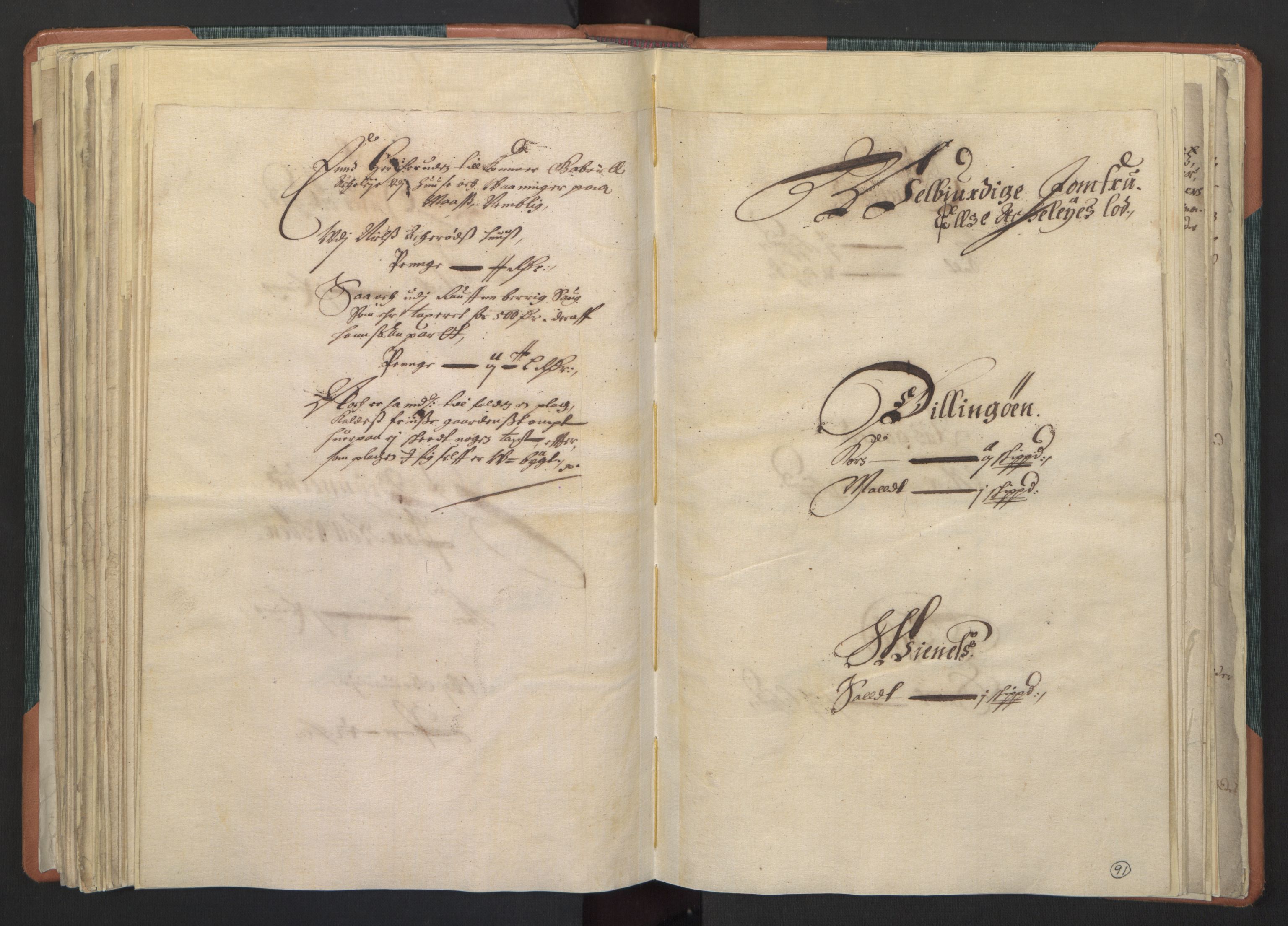 Rentekammeret inntil 1814, Realistisk ordnet avdeling, AV/RA-EA-4070/L/L0003/0001: Fredrikstad lagdømme: / Jordebøker over adelsgods, 1661, p. 90b-91a