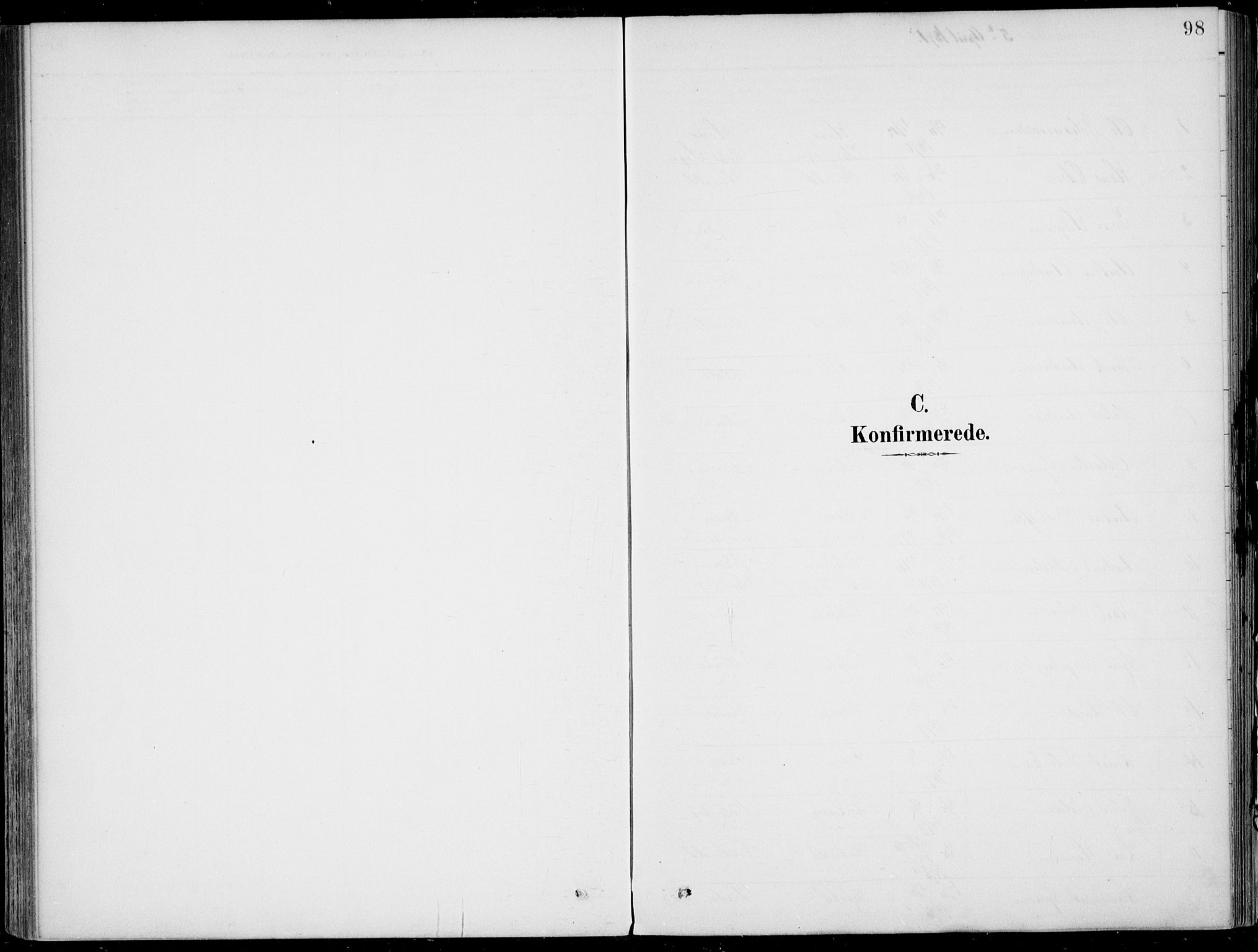 Vik sokneprestembete, AV/SAB-A-81501/H/Haa/Haab/L0002: Parish register (official) no. B  2, 1891-1907, p. 98