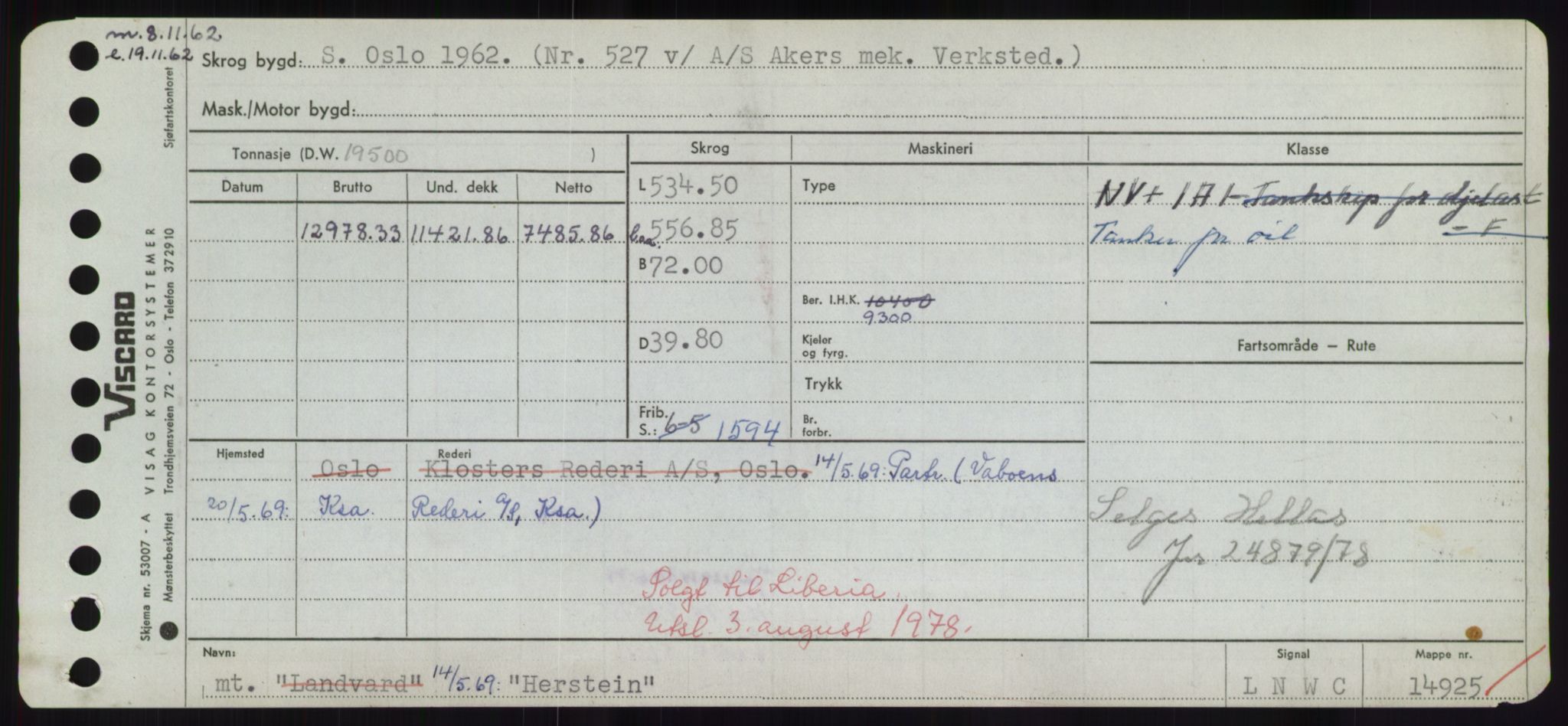 Sjøfartsdirektoratet med forløpere, Skipsmålingen, AV/RA-S-1627/H/Hd/L0015: Fartøy, Havm-Hey, p. 433