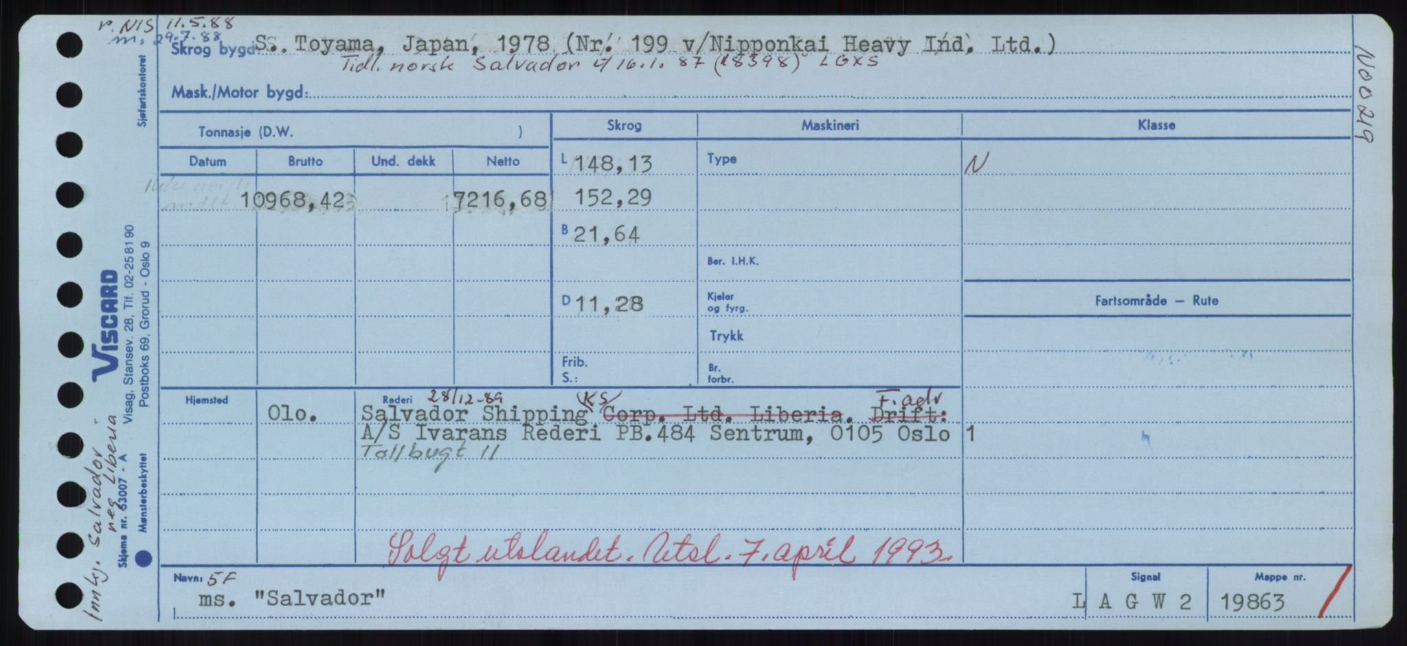 Sjøfartsdirektoratet med forløpere, Skipsmålingen, RA/S-1627/H/Hd/L0031: Fartøy, Rju-Sam, p. 635