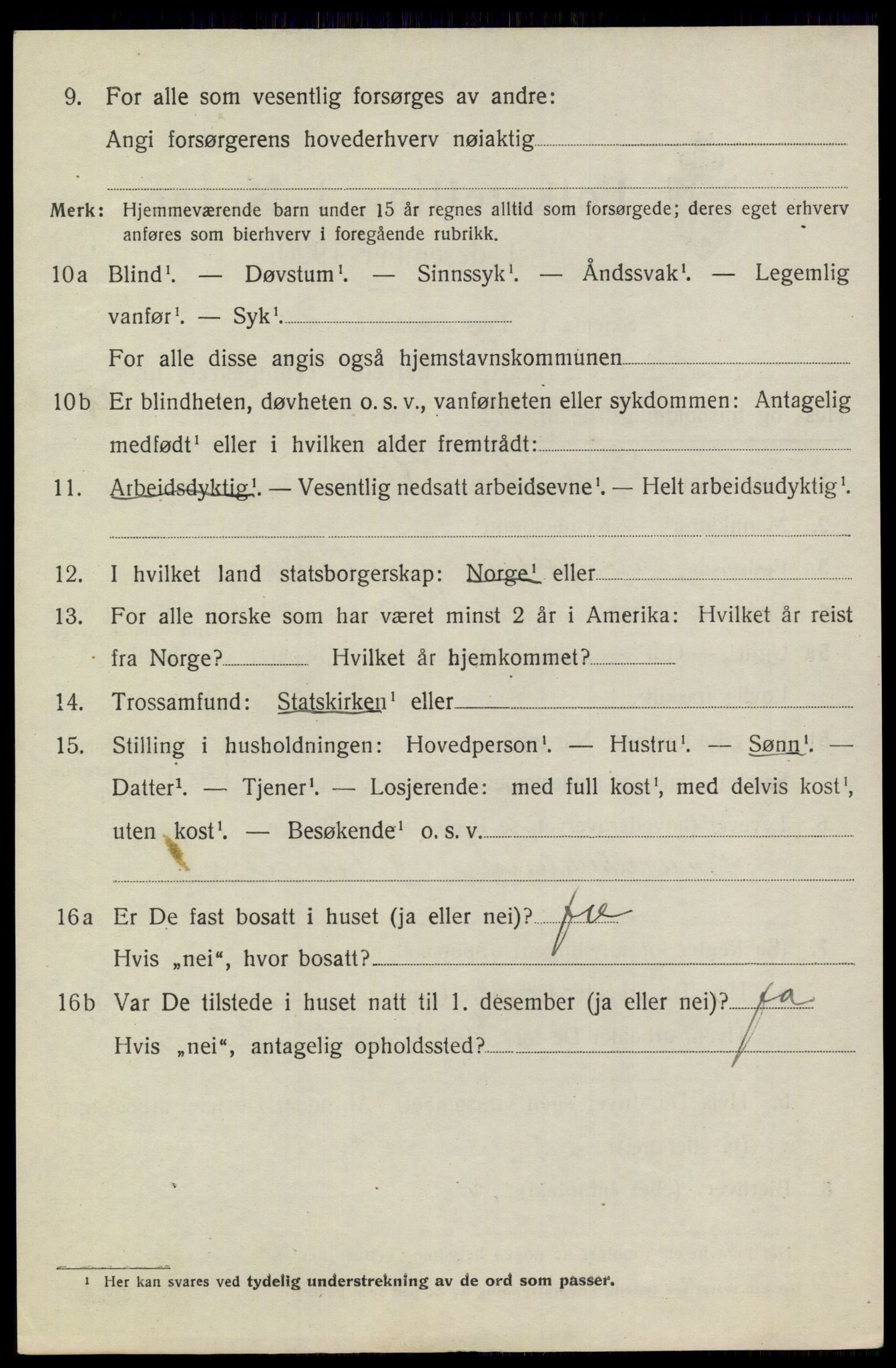 SAKO, 1920 census for Heddal, 1920, p. 3003