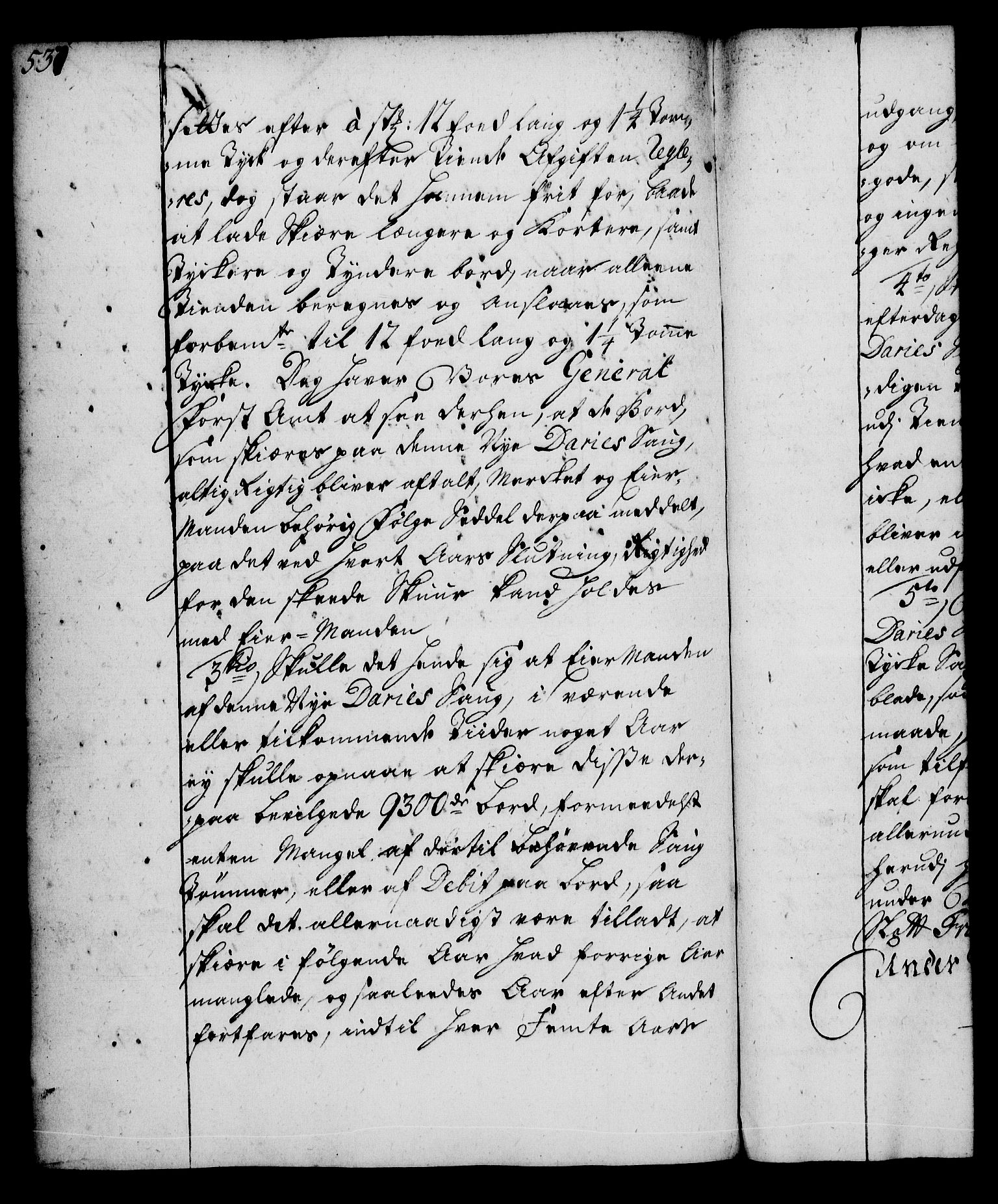 Rentekammeret, Kammerkanselliet, AV/RA-EA-3111/G/Gg/Gga/L0004: Norsk ekspedisjonsprotokoll med register (merket RK 53.4), 1734-1741, p. 537