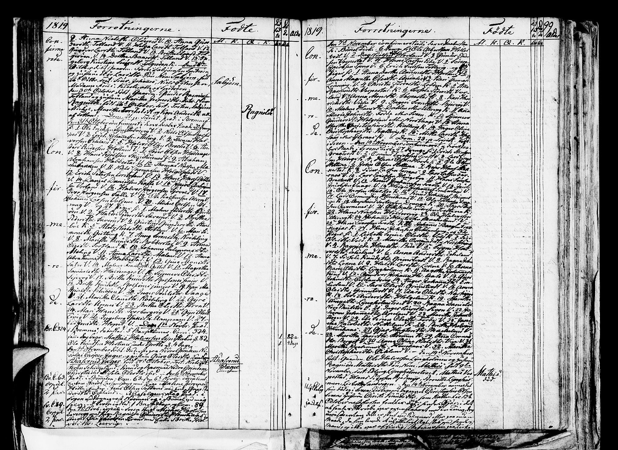 Finnås sokneprestembete, SAB/A-99925/H/Ha/Haa/Haaa/L0004: Parish register (official) no. A 4, 1804-1830, p. 99