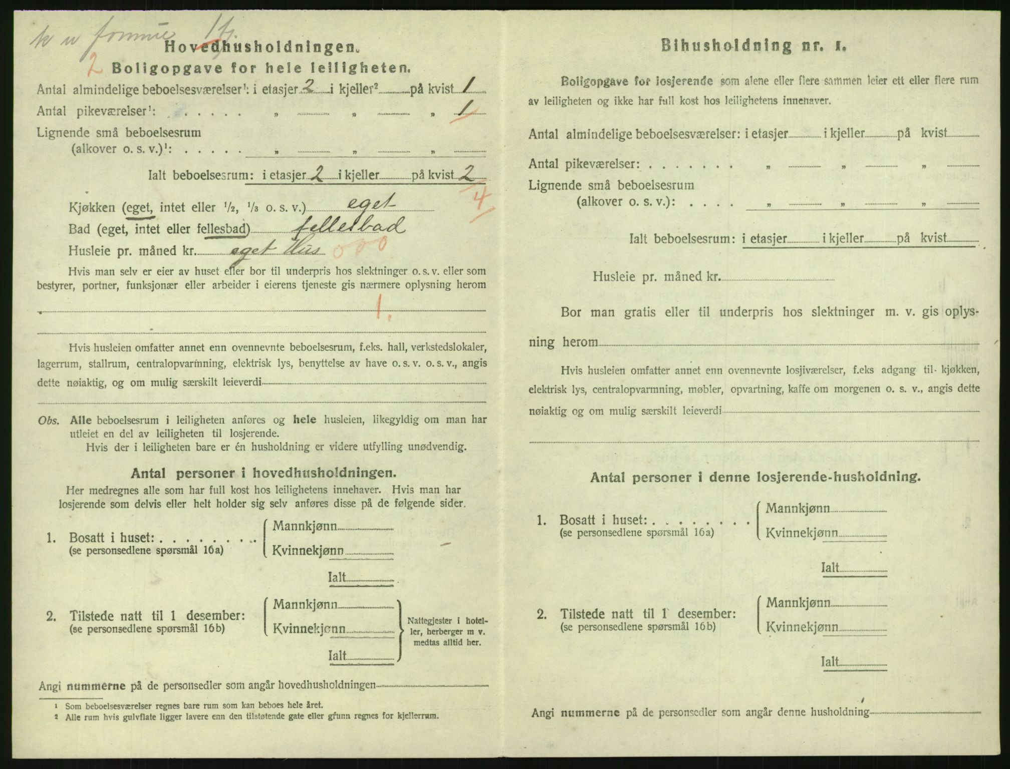 SAK, 1920 census for Grimstad, 1920, p. 1896