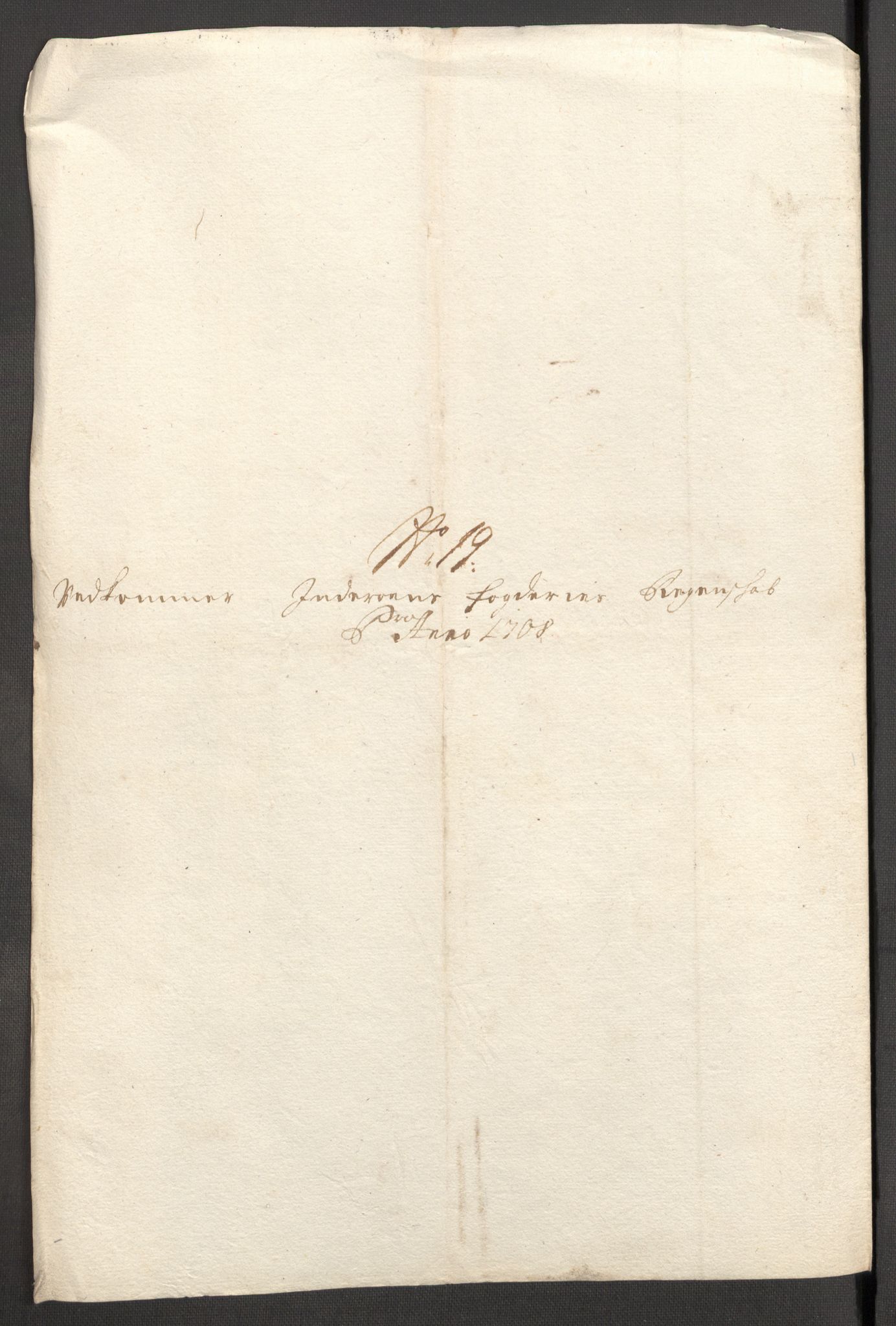 Rentekammeret inntil 1814, Reviderte regnskaper, Fogderegnskap, AV/RA-EA-4092/R63/L4316: Fogderegnskap Inderøy, 1708, p. 209