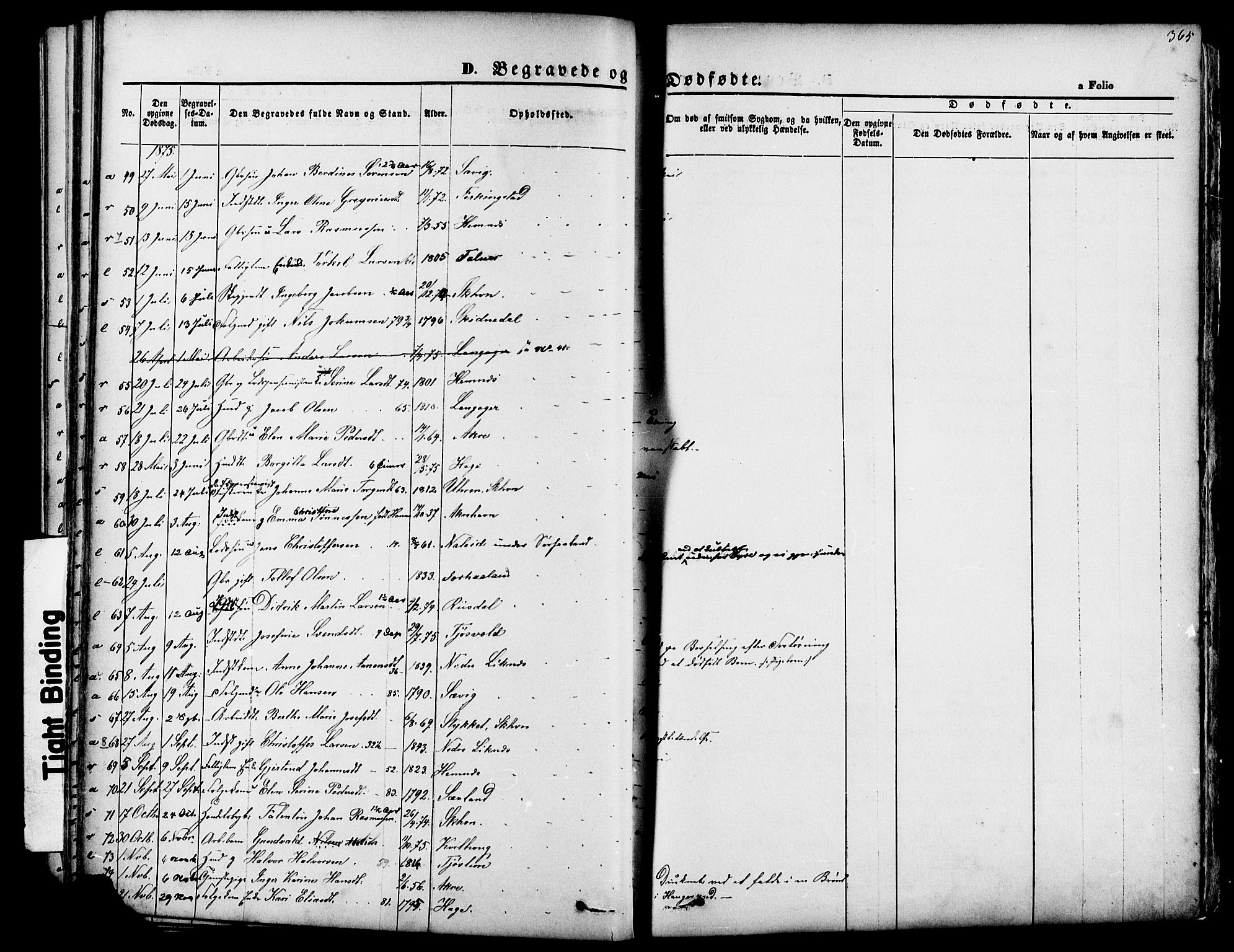 Skudenes sokneprestkontor, SAST/A -101849/H/Ha/Haa/L0006: Parish register (official) no. A 4, 1864-1881, p. 364