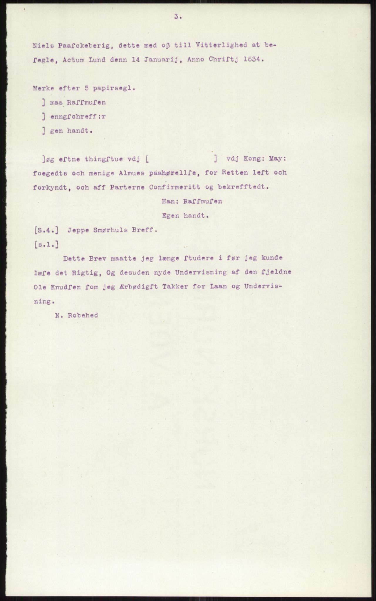 Samlinger til kildeutgivelse, Diplomavskriftsamlingen, AV/RA-EA-4053/H/Ha, p. 3262