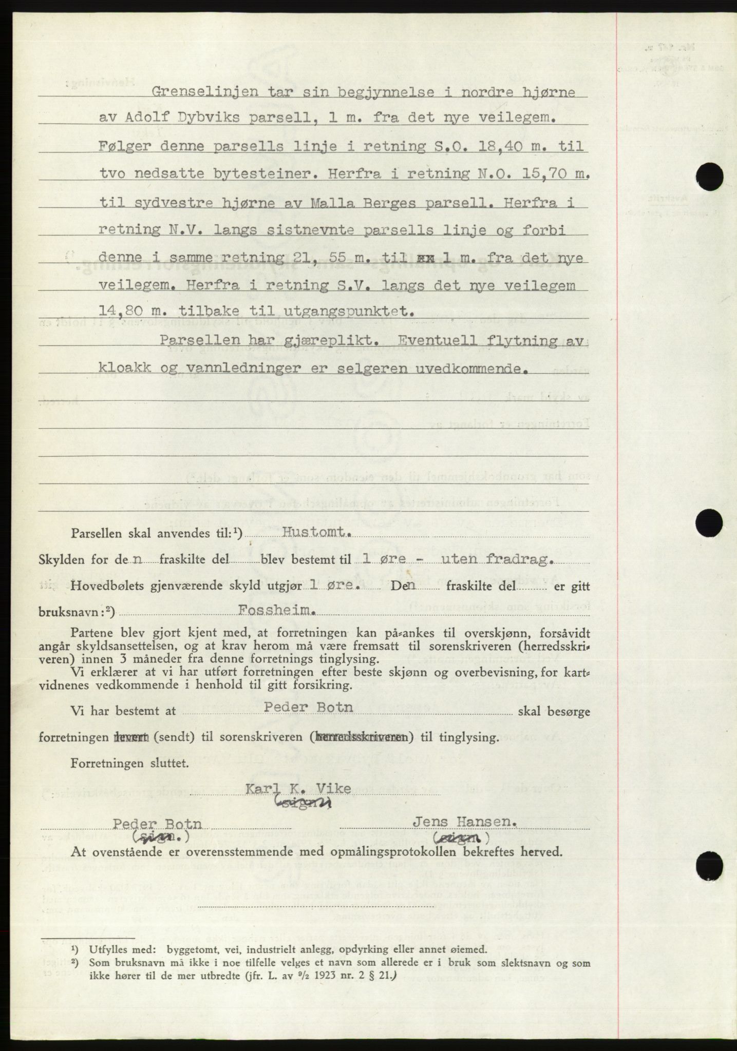 Søre Sunnmøre sorenskriveri, AV/SAT-A-4122/1/2/2C/L0076: Mortgage book no. 2A, 1943-1944, Diary no: : 636/1944