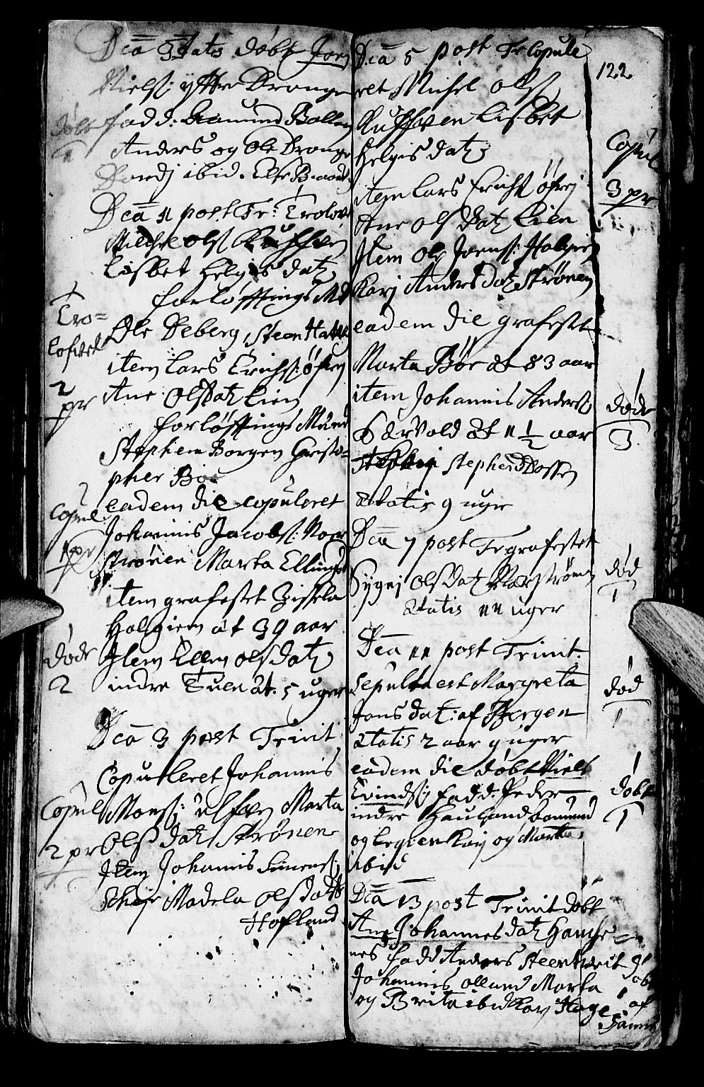 Os sokneprestembete, SAB/A-99929: Parish register (official) no. A 1, 1669-1722, p. 122