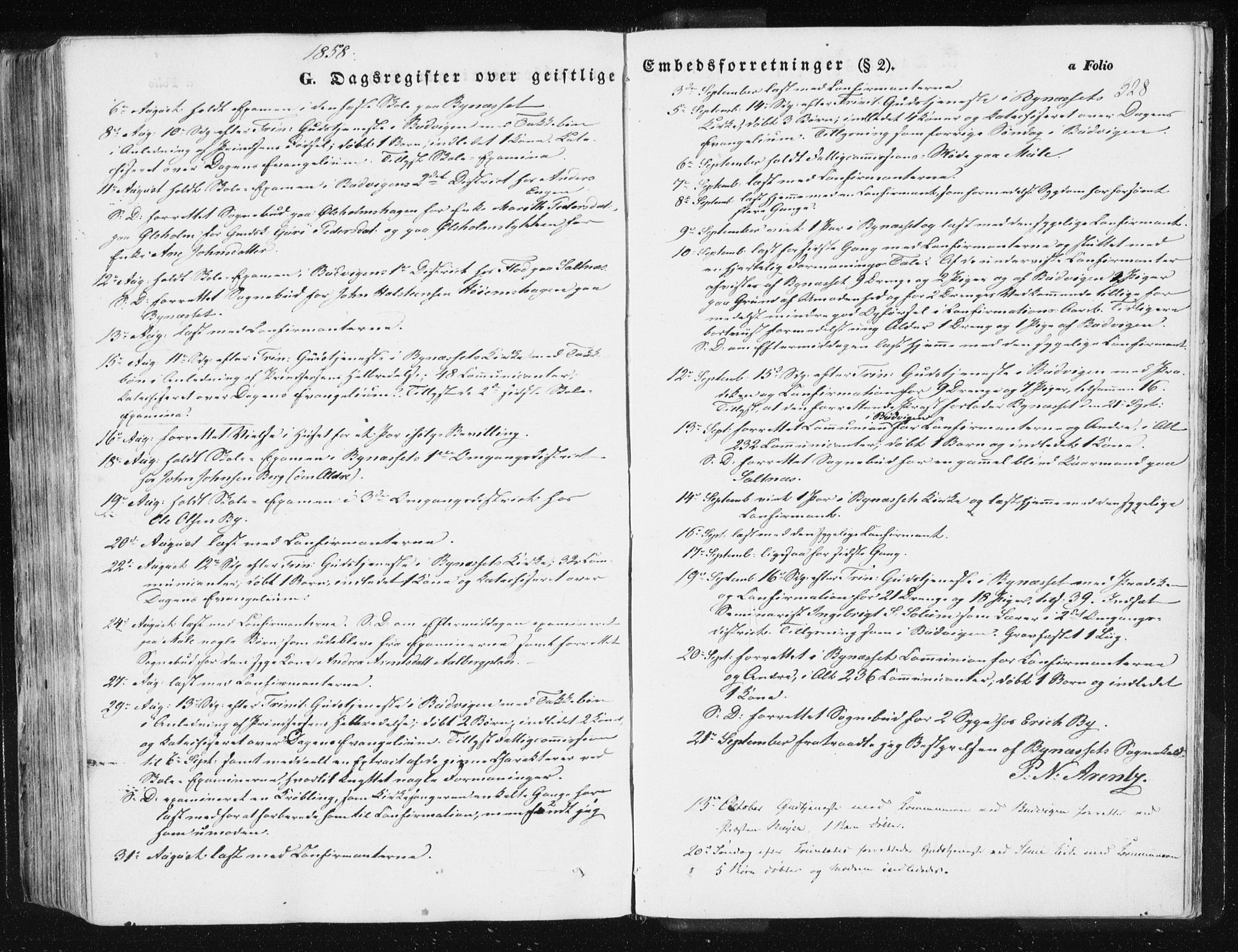 Ministerialprotokoller, klokkerbøker og fødselsregistre - Sør-Trøndelag, SAT/A-1456/612/L0376: Parish register (official) no. 612A08, 1846-1859, p. 328
