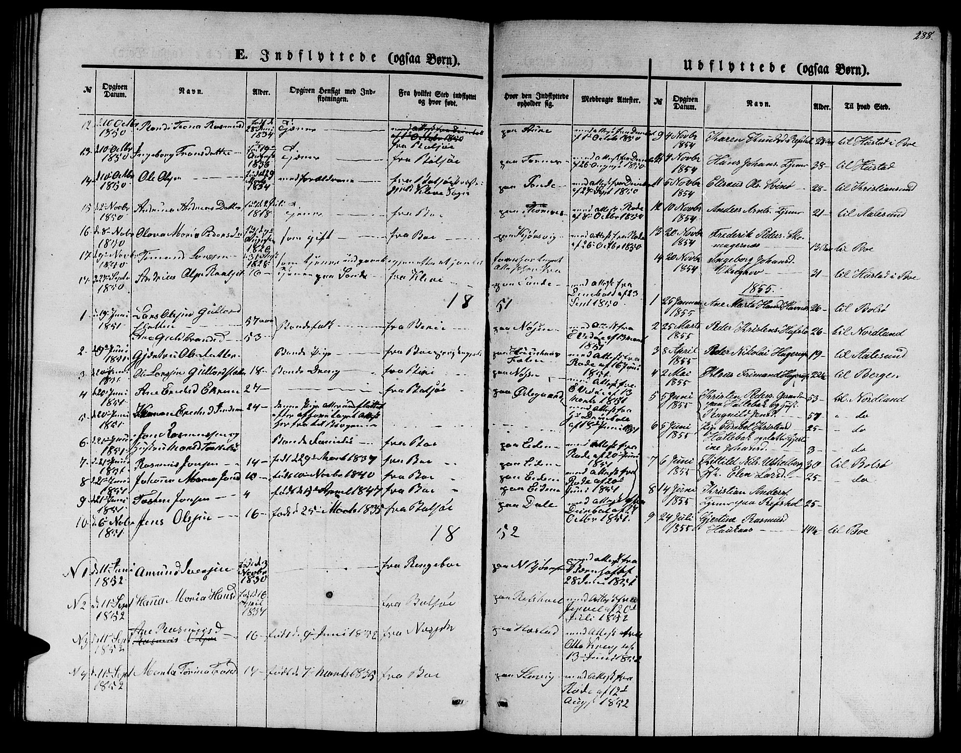Ministerialprotokoller, klokkerbøker og fødselsregistre - Møre og Romsdal, SAT/A-1454/565/L0753: Parish register (copy) no. 565C02, 1845-1870, p. 287