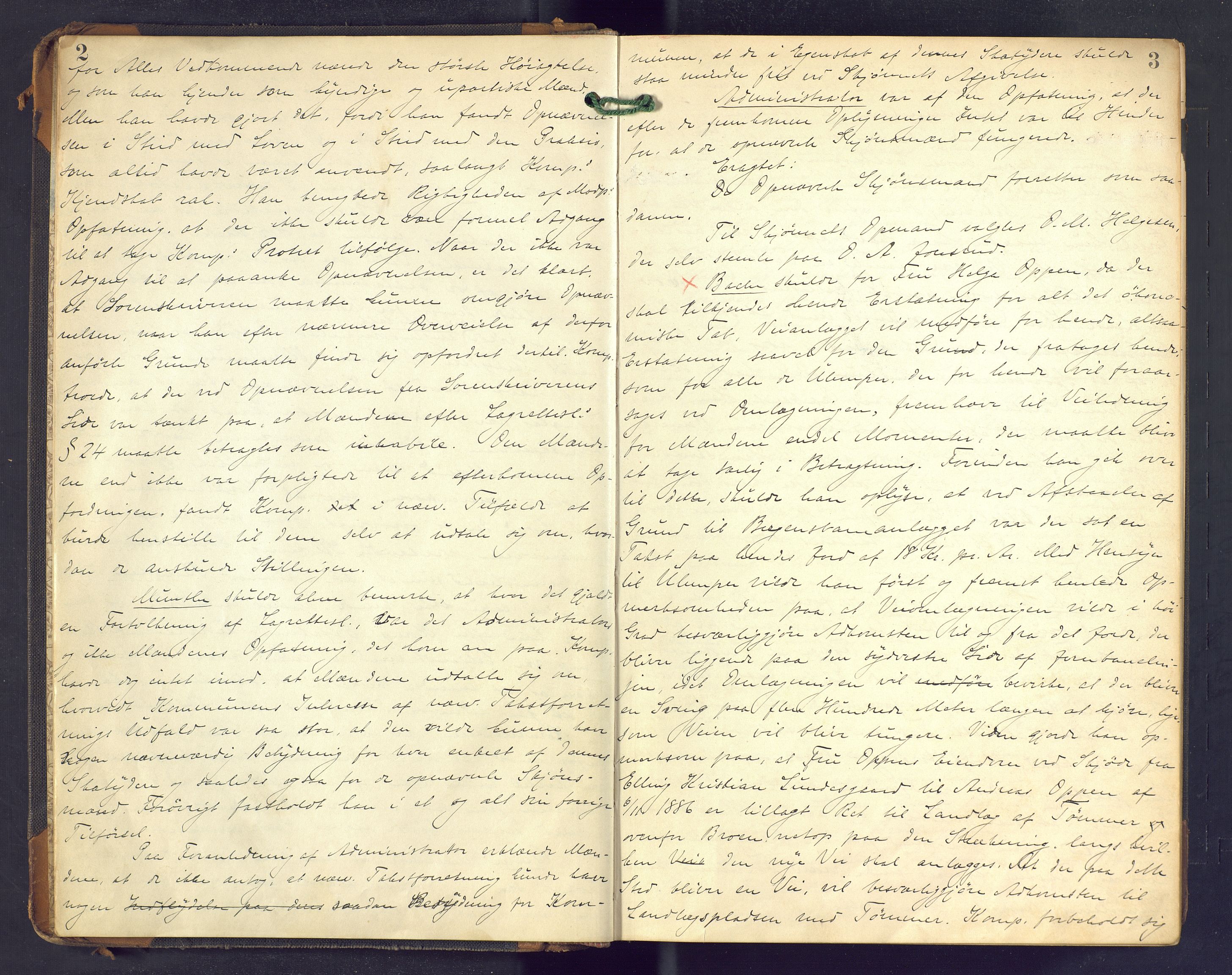 Ringerike sorenskriveri, AV/SAKO-A-105/F/Fc/Fca/L0024: Ekstrarettsprotokoll, 1906-1911, p. 2-3