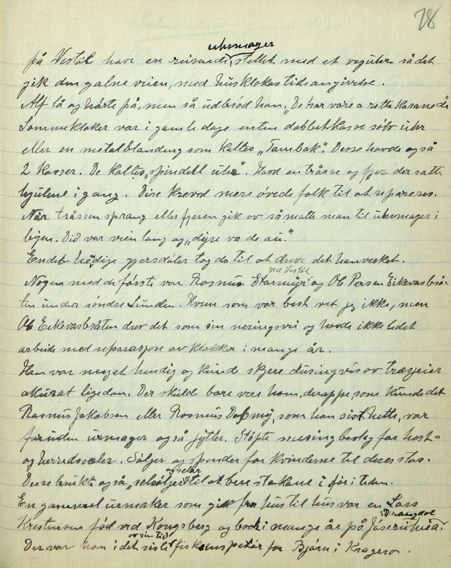 Rikard Berge, TEMU/TGM-A-1003/F/L0007/0045: 251-299 / 295 Gjerstad. Oppskrifter skrivne av Lars Skeldsø. Bygdehistorie og skikkar, 1920, p. 78