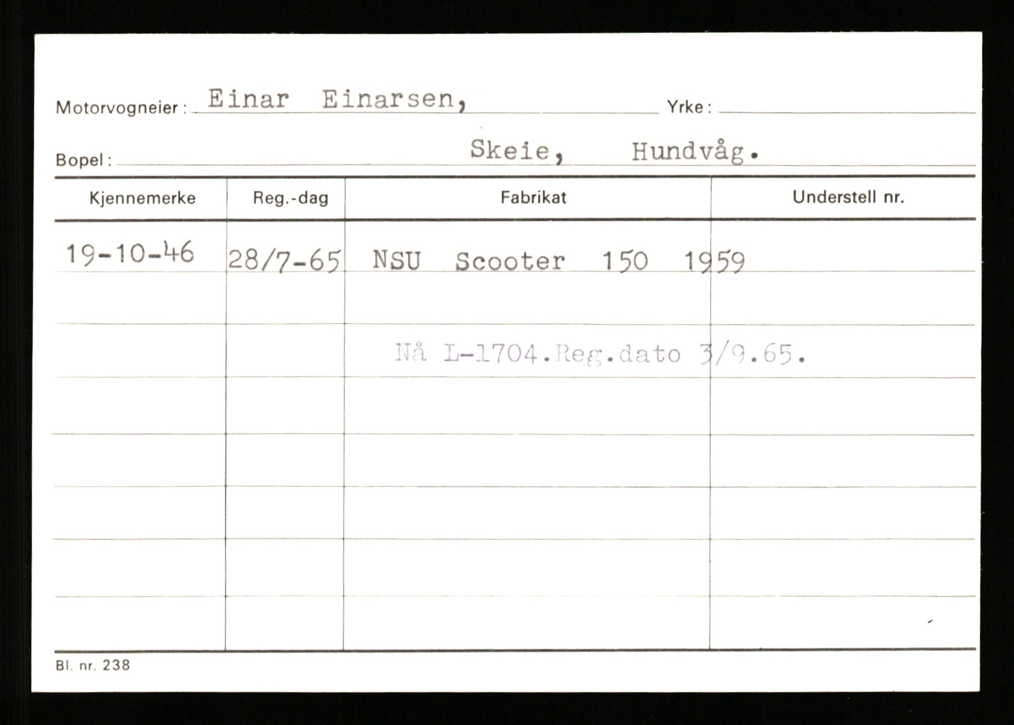 Stavanger trafikkstasjon, AV/SAST-A-101942/0/G/L0010: Registreringsnummer: 130000 - 239953, 1930-1971, p. 2157