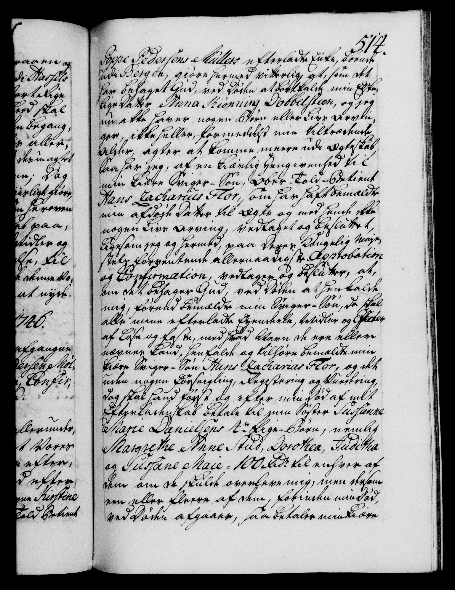 Danske Kanselli 1572-1799, AV/RA-EA-3023/F/Fc/Fca/Fcaa/L0034: Norske registre, 1745-1746, p. 514a