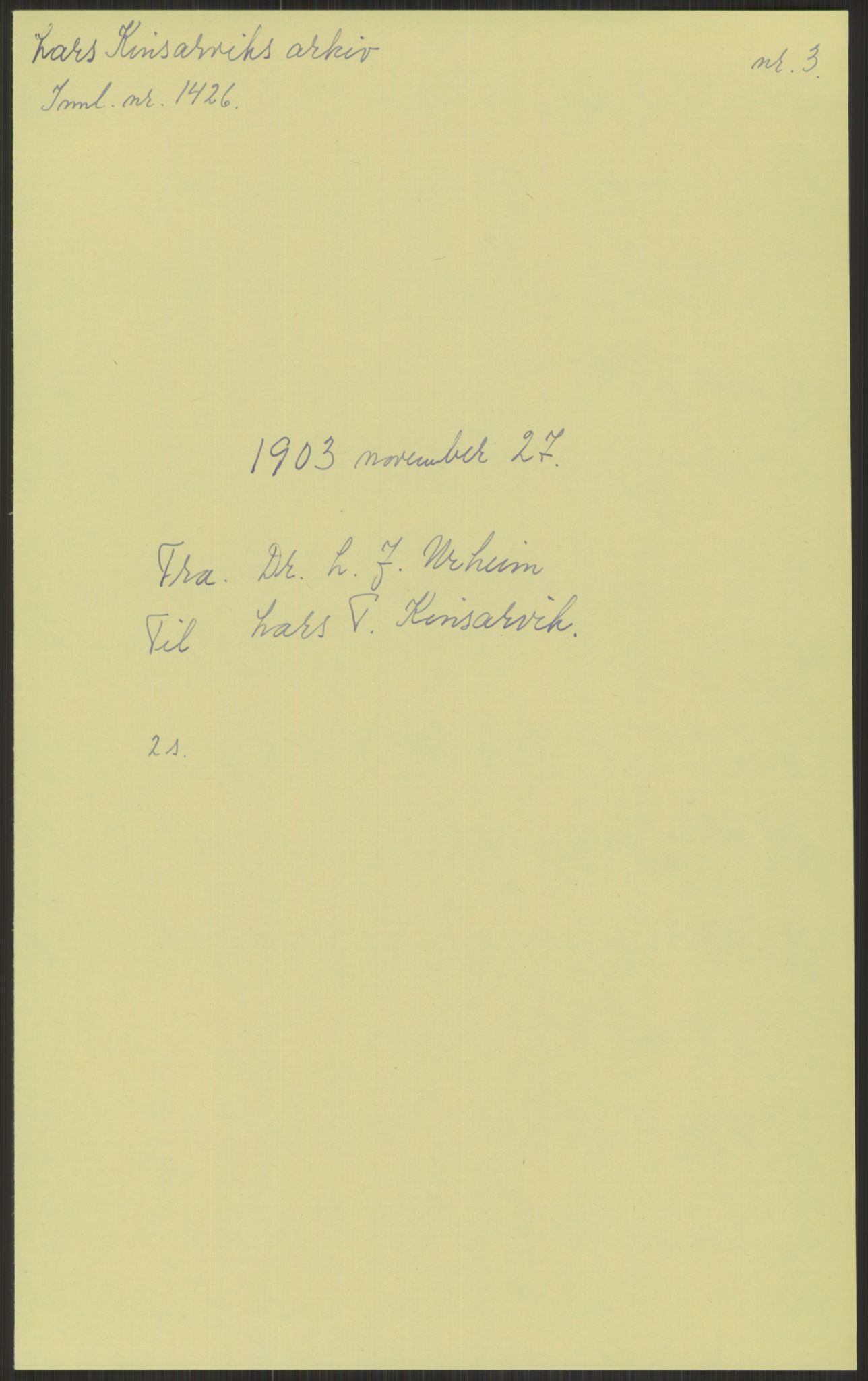 Samlinger til kildeutgivelse, Amerikabrevene, AV/RA-EA-4057/F/L0031: Innlån fra Hordaland: Hereid - Måkestad, 1838-1914, p. 49