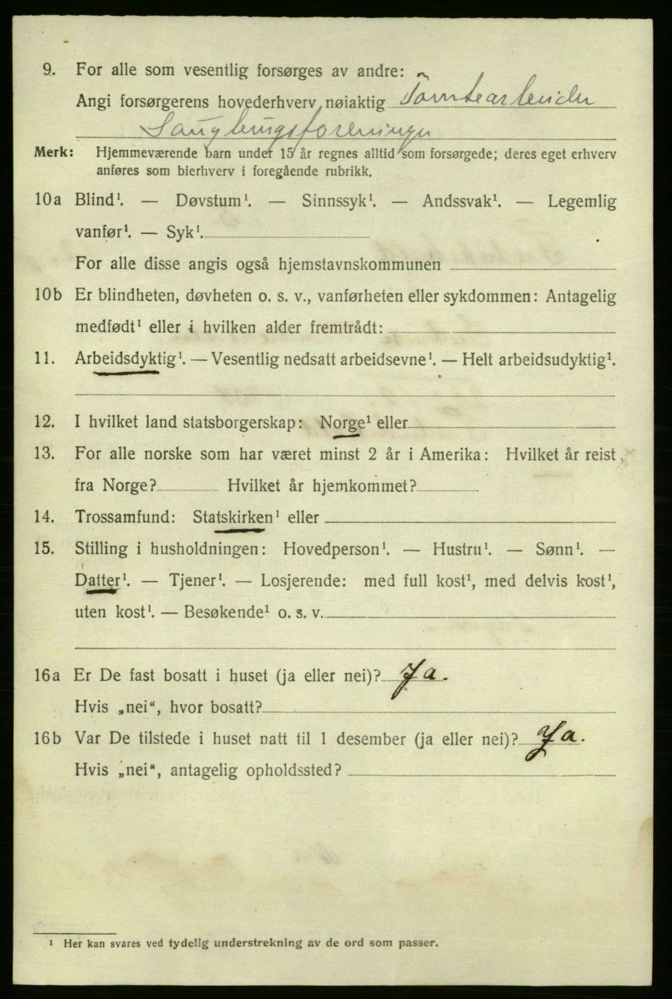 SAO, 1920 census for Fredrikshald, 1920, p. 19894
