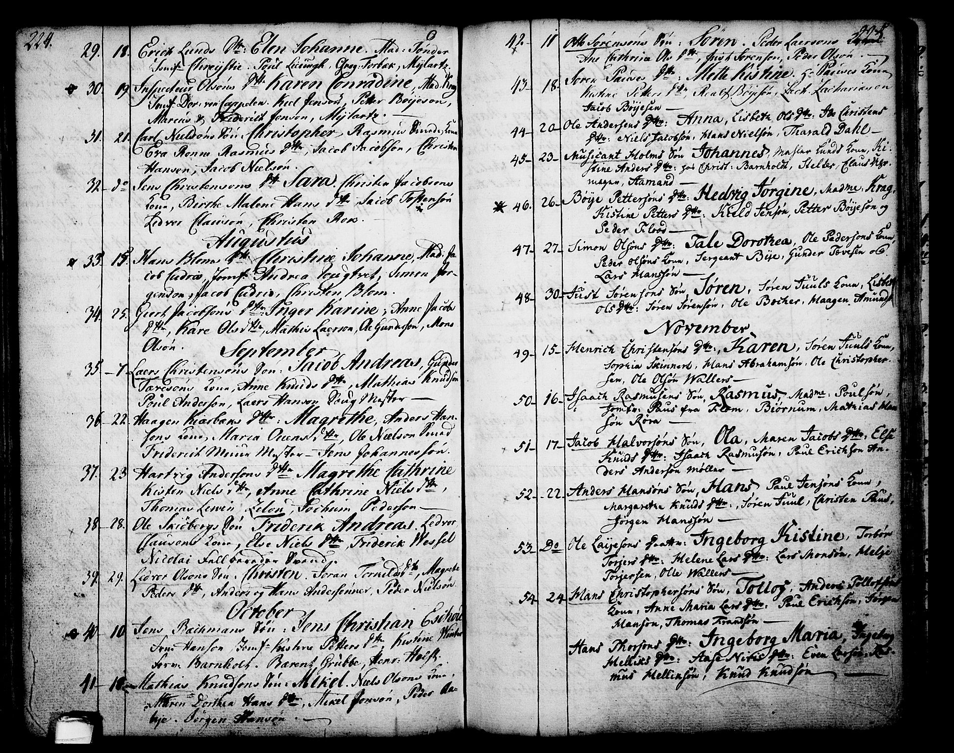 Skien kirkebøker, SAKO/A-302/F/Fa/L0003: Parish register (official) no. 3, 1755-1791, p. 224-225
