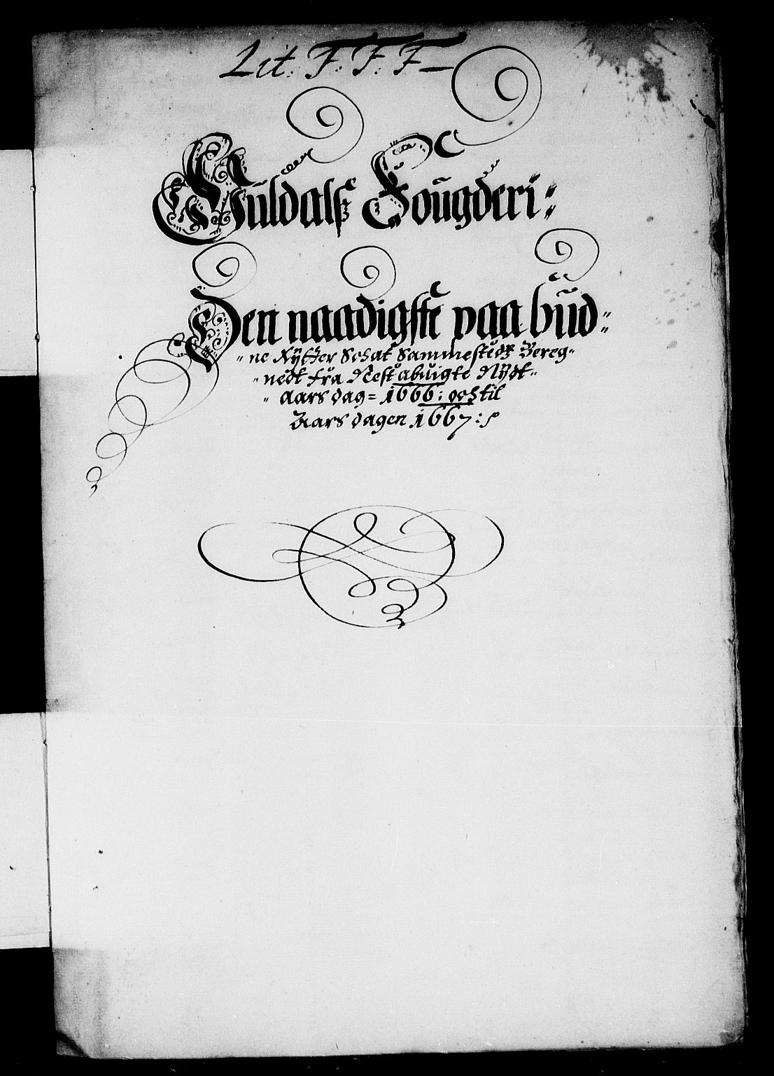 Rentekammeret inntil 1814, Reviderte regnskaper, Stiftamtstueregnskaper, Trondheim stiftamt og Nordland amt, AV/RA-EA-6044/R/Rd/L0018: Trondheim stiftamt, 1666