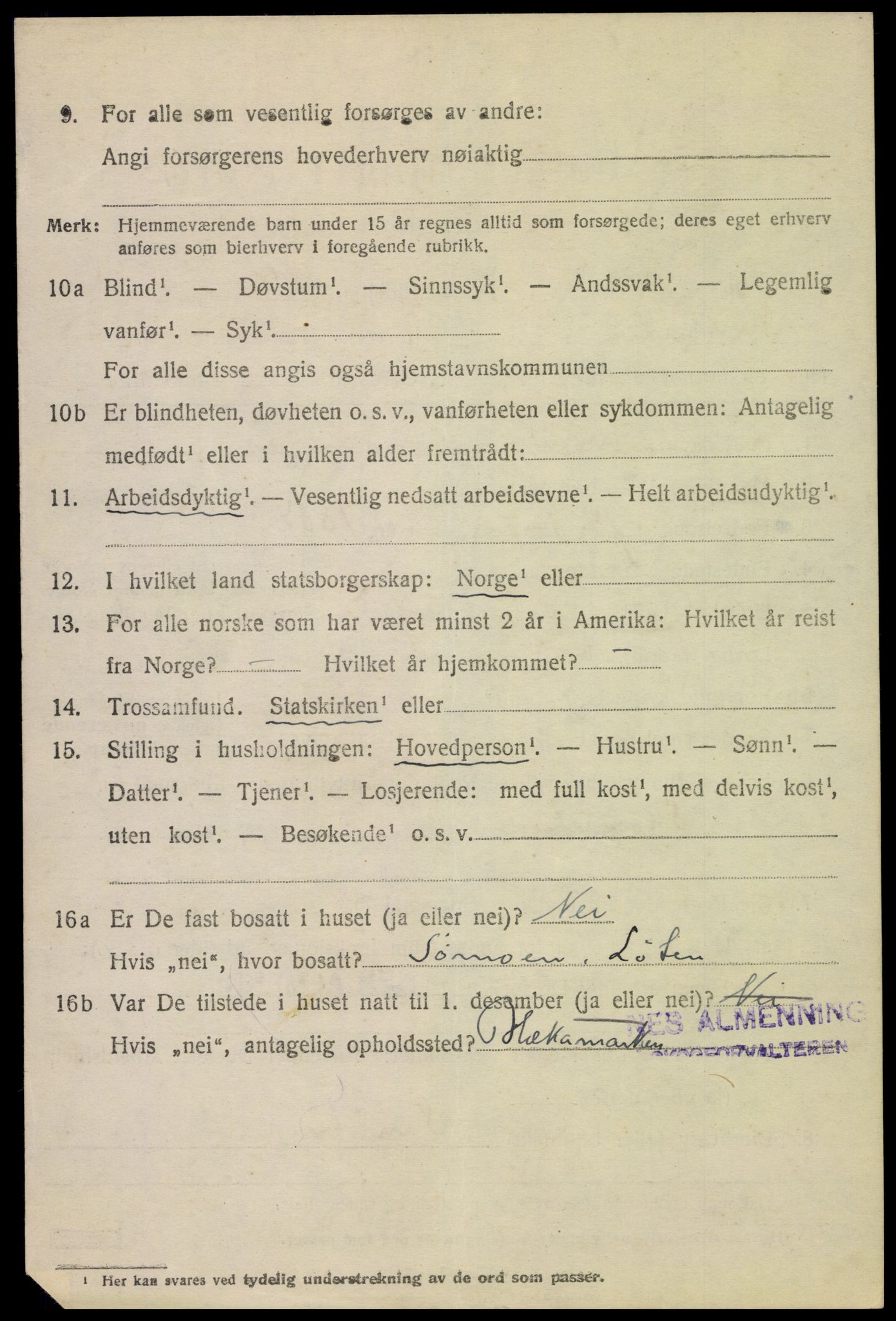 SAH, 1920 census for Ringsaker, 1920, p. 29765