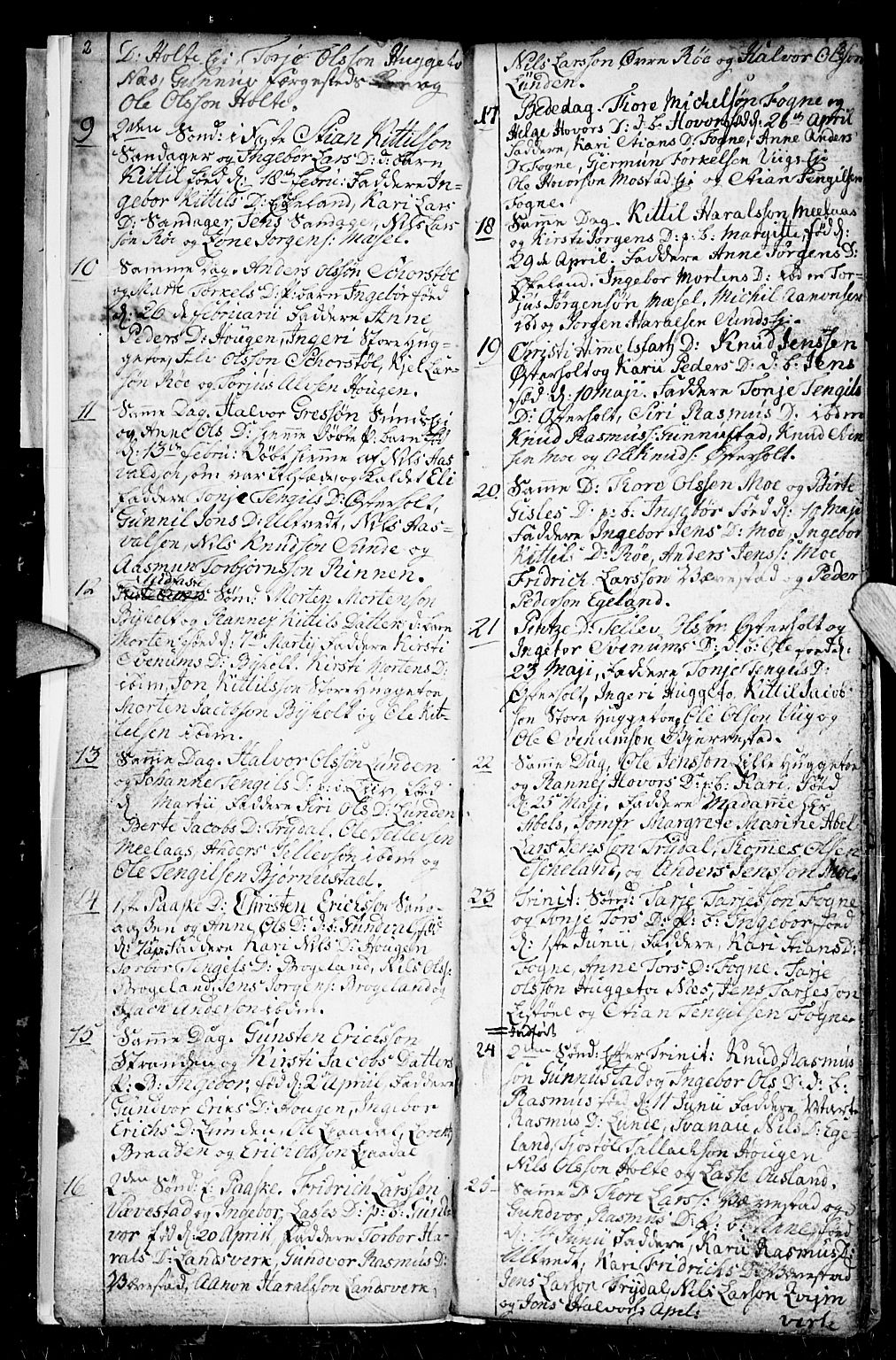 Gjerstad sokneprestkontor, AV/SAK-1111-0014/F/Fb/Fba/L0001: Parish register (copy) no. B 1, 1797-1816, p. 2-3