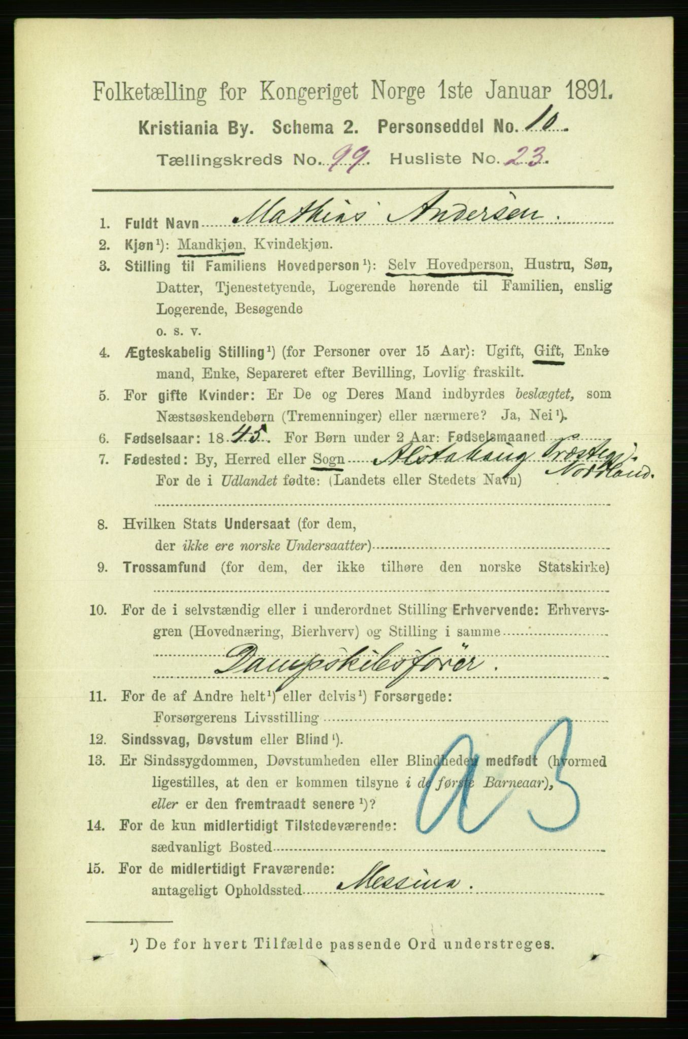 RA, 1891 census for 0301 Kristiania, 1891, p. 48979