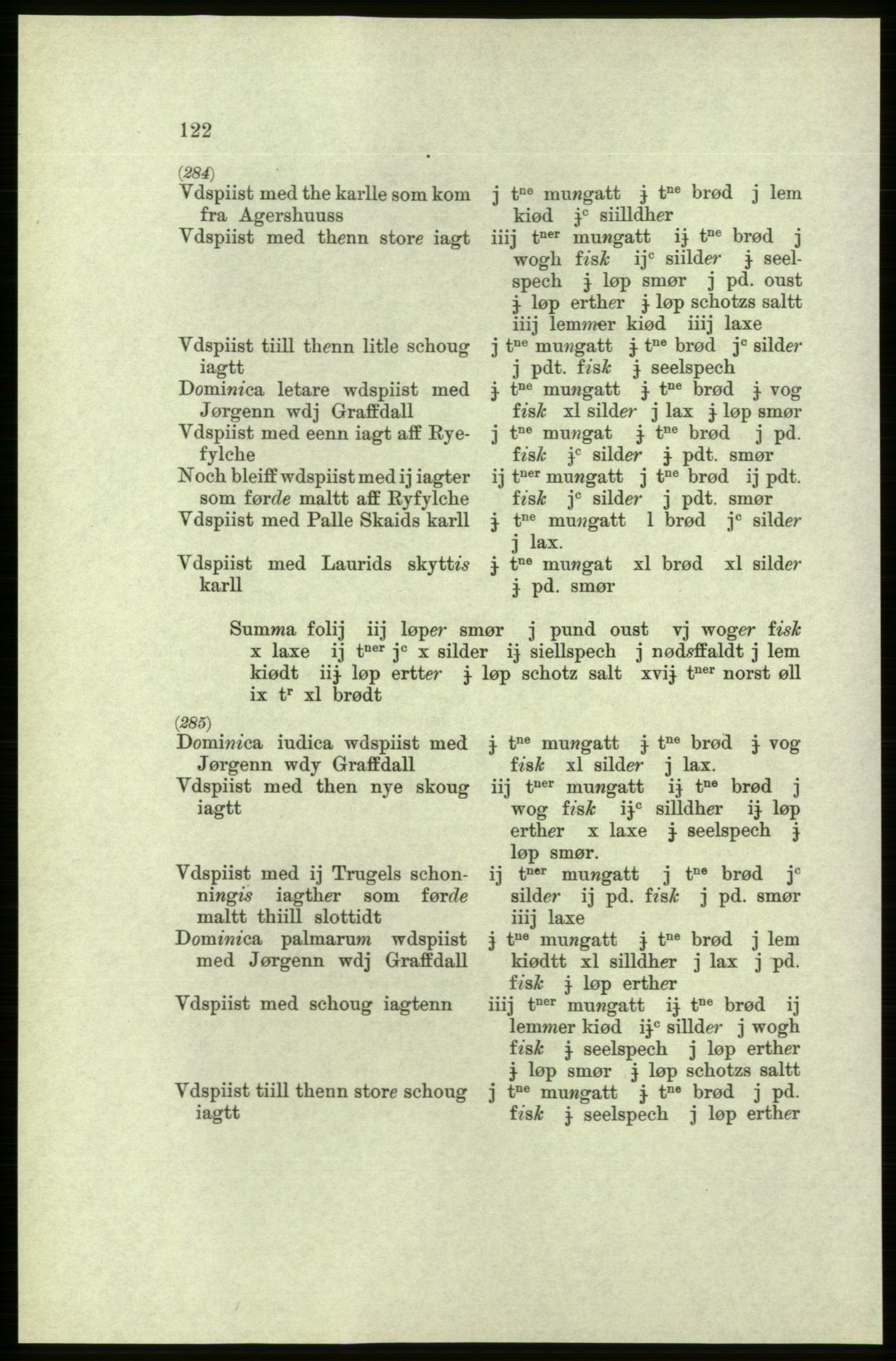 Publikasjoner utgitt av Arkivverket, PUBL/PUBL-001/C/0005: Bind 5: Rekneskap for Bergenhus len 1566-1567: B. Utgift C. Dei nordlandske lena og Finnmark D. Ekstrakt, 1566-1567, p. 122