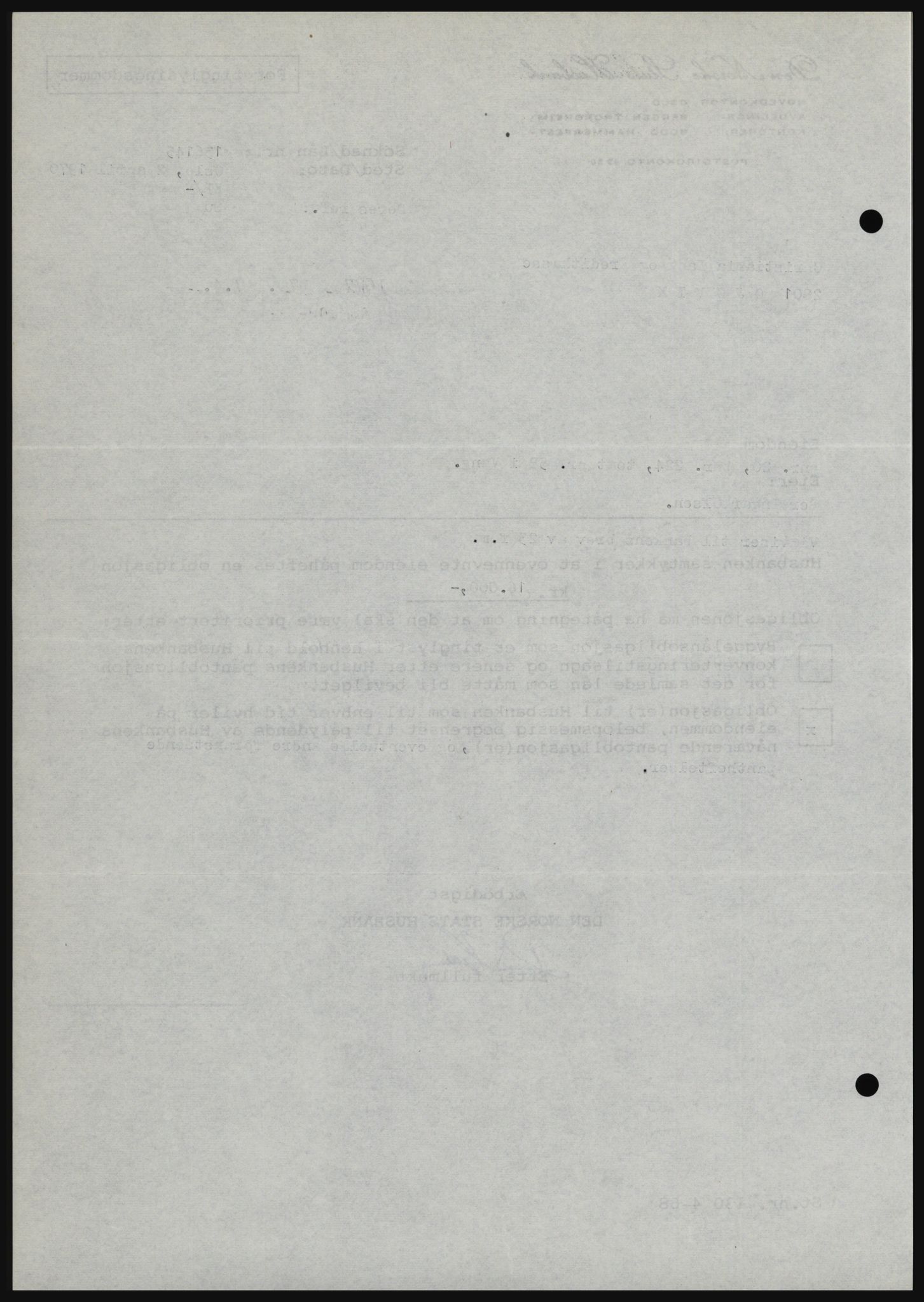 Nord-Hedmark sorenskriveri, SAH/TING-012/H/Hc/L0033: Mortgage book no. 33, 1970-1970, Diary no: : 1677/1970