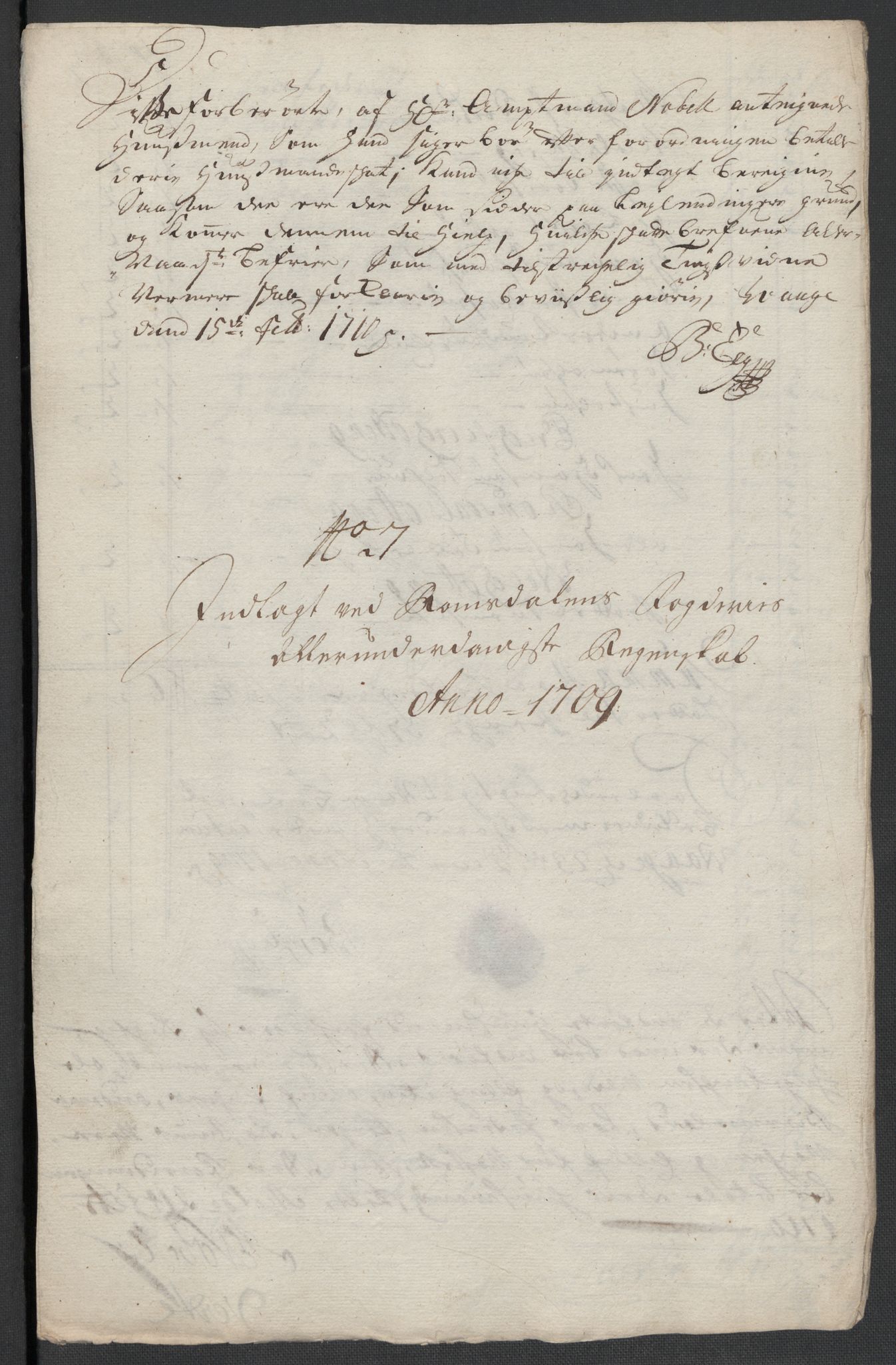 Rentekammeret inntil 1814, Reviderte regnskaper, Fogderegnskap, AV/RA-EA-4092/R55/L3659: Fogderegnskap Romsdal, 1709-1710, p. 107