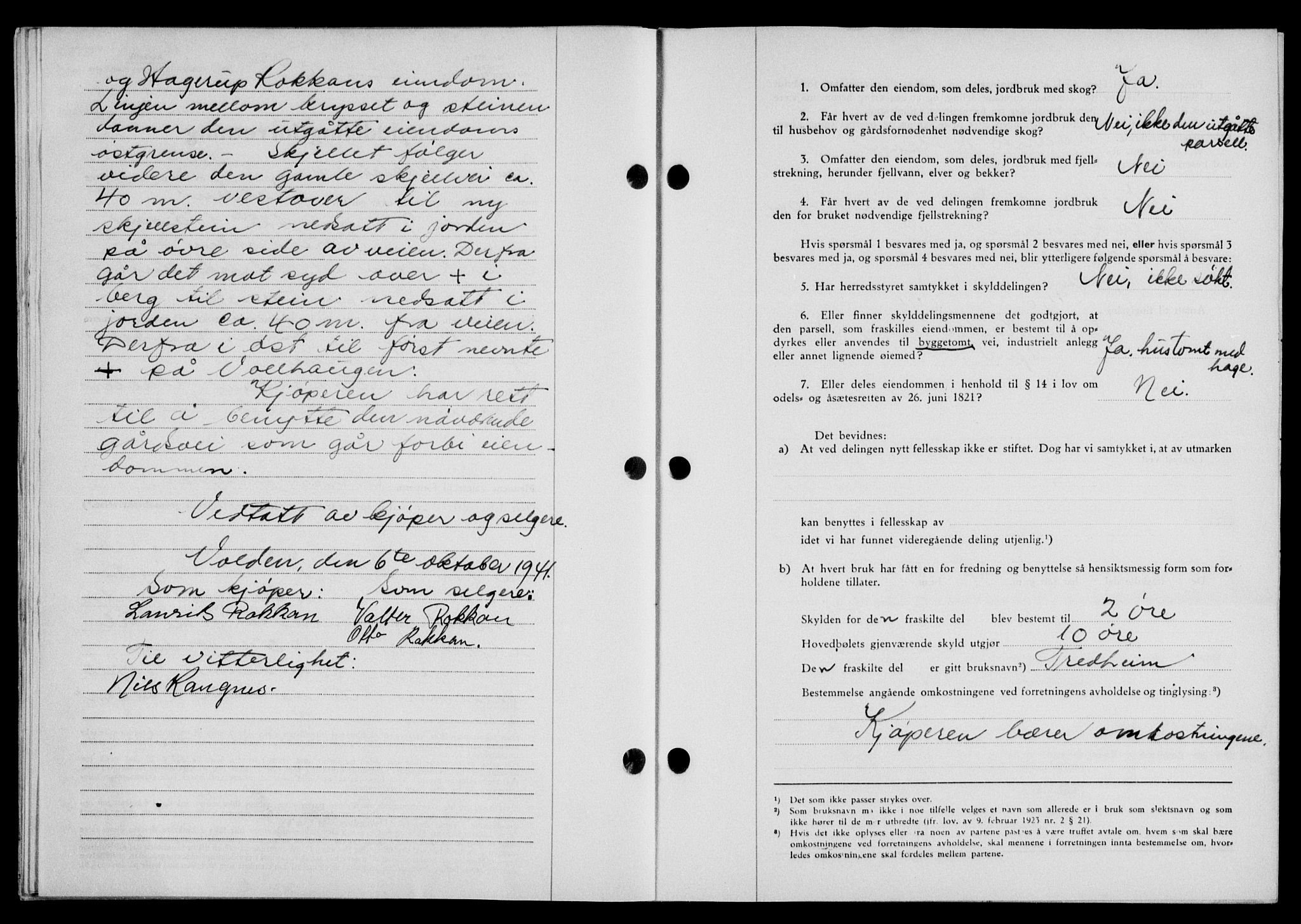 Lofoten sorenskriveri, SAT/A-0017/1/2/2C/L0009a: Mortgage book no. 9a, 1941-1942, Diary no: : 1719/1941